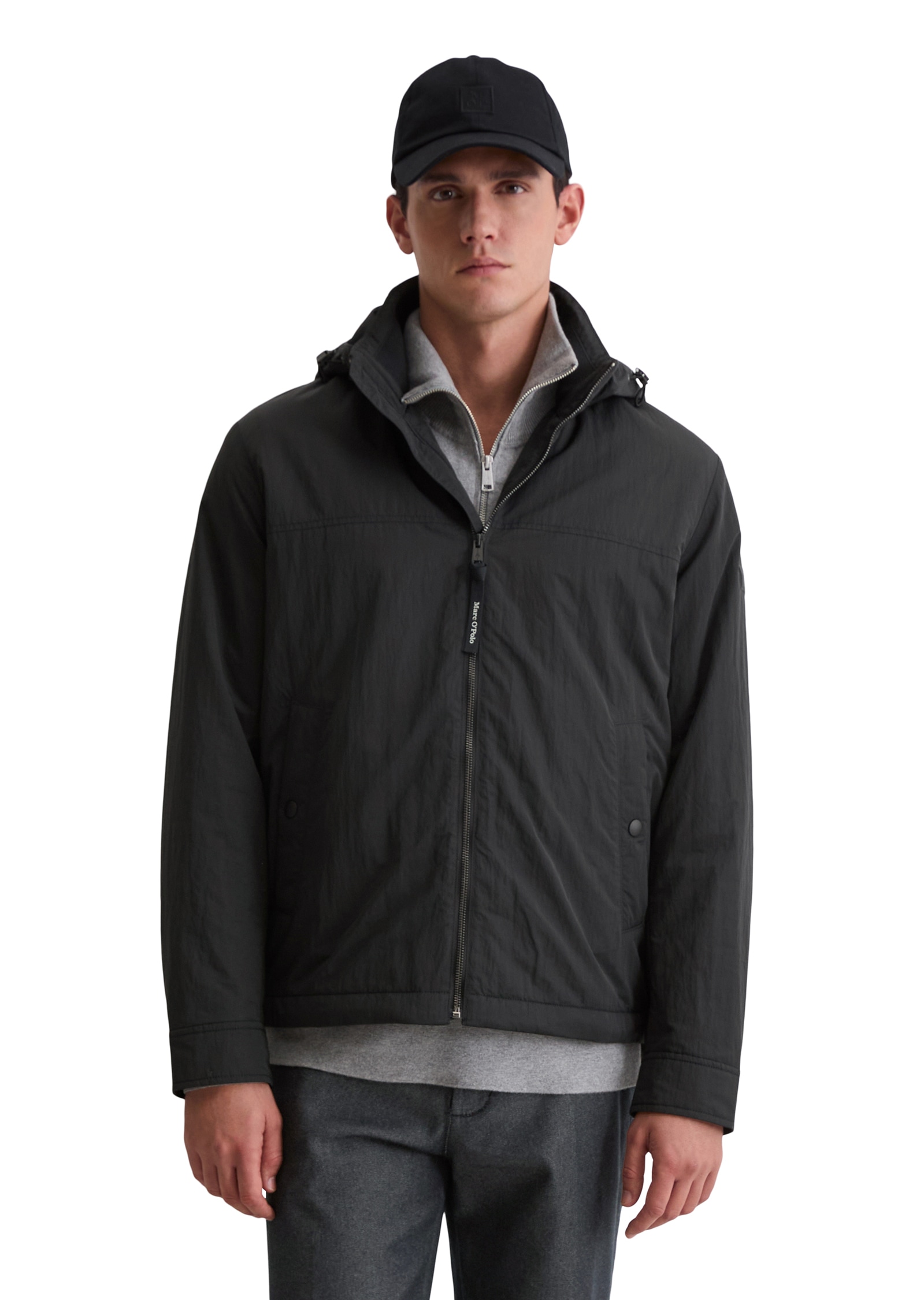 Image of Marc OPolo Blouson mit Kapuze mit Stehkragen