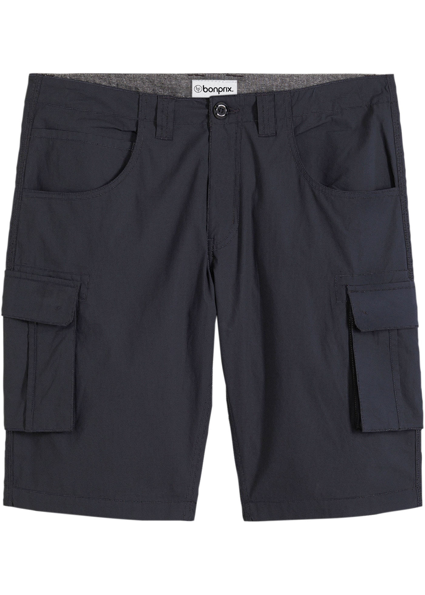 bonprix Cargobermudas  aus Baumwolle, Relaxed Fit, mit Minimalmuster, im Casual Stil