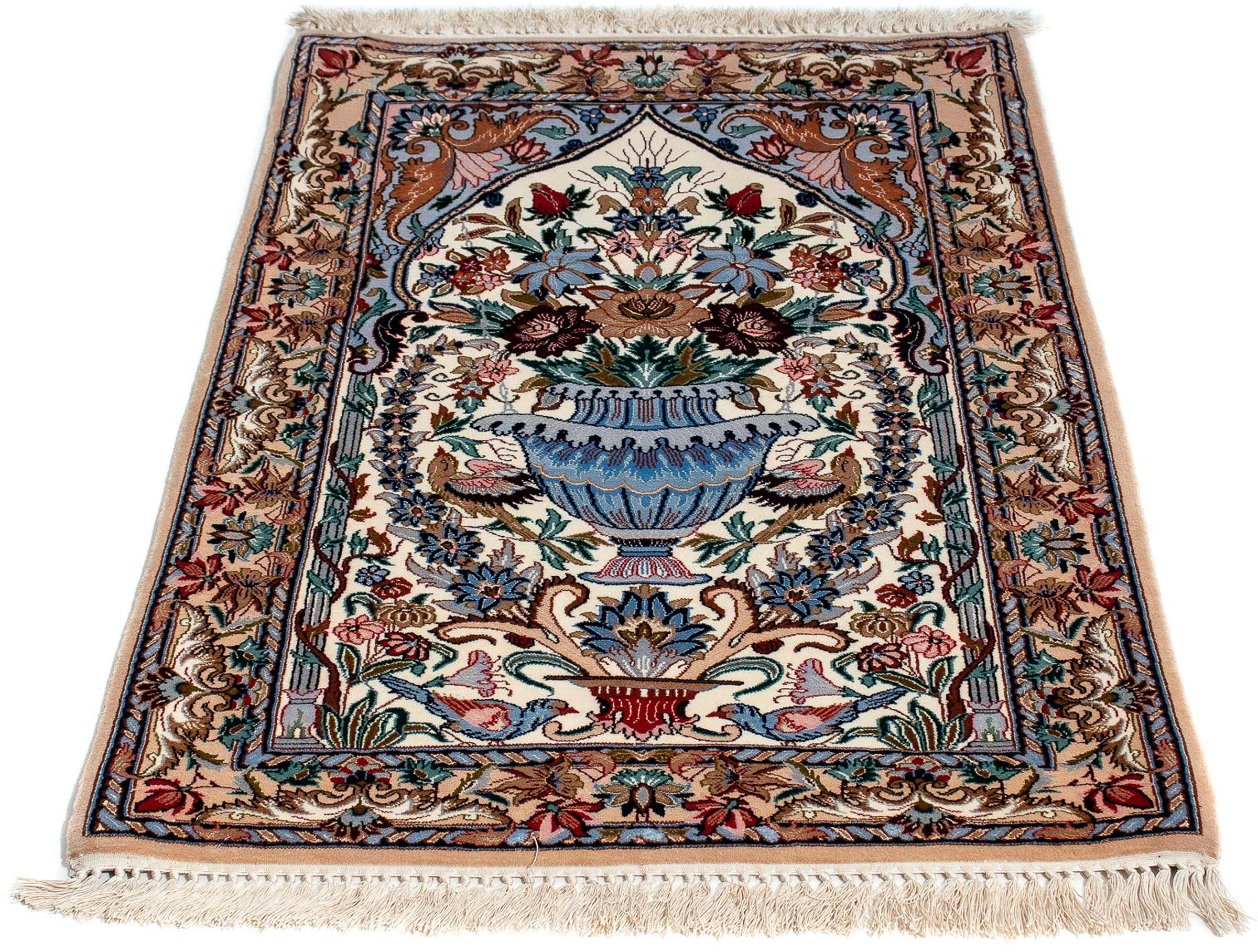 Image of morgenland Orientteppich »Perser - Isfahan - Premium - 108 x 69 cm - mehrfarbig«, rechteckig, 6 mm Höhe, Wohnzimmer, Handgeknüpft, Einzelstück mit Zertifikat bei Ackermann Versand Schweiz