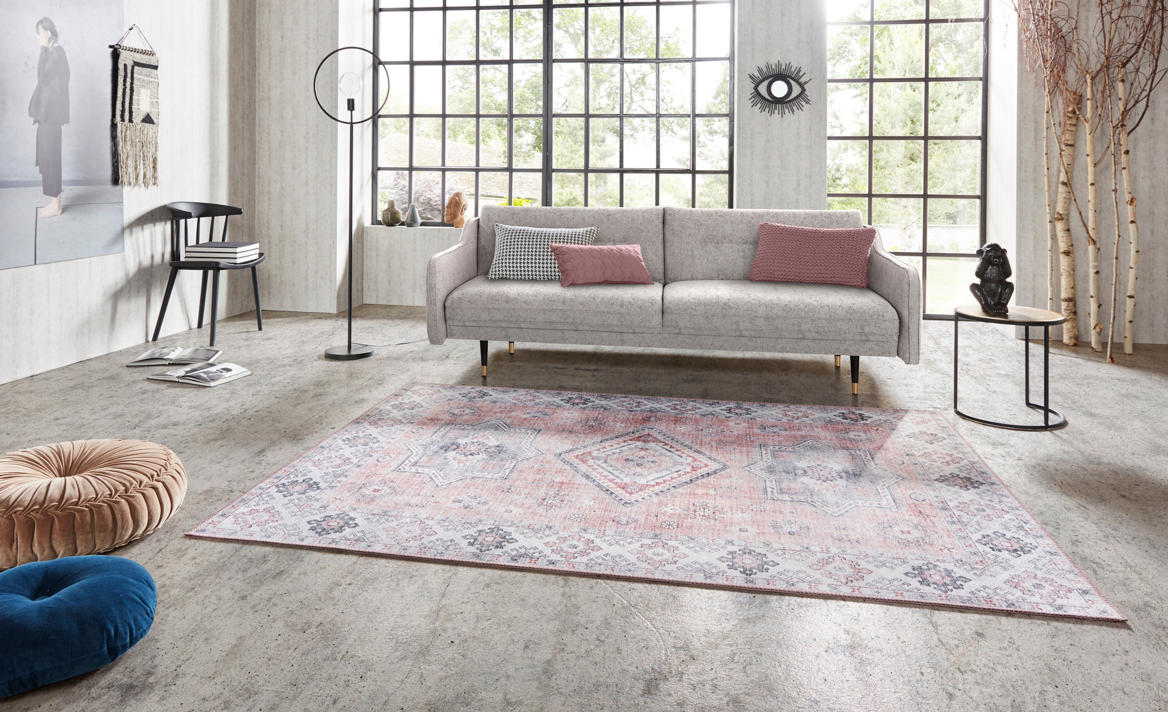 Image of HANSE Home Teppich "Gratia" rechteckig 5 mm Höhe Orientalisch, Vintage, Flachgewebe, Läufer, Wohnzimmer, Schlafzimmer