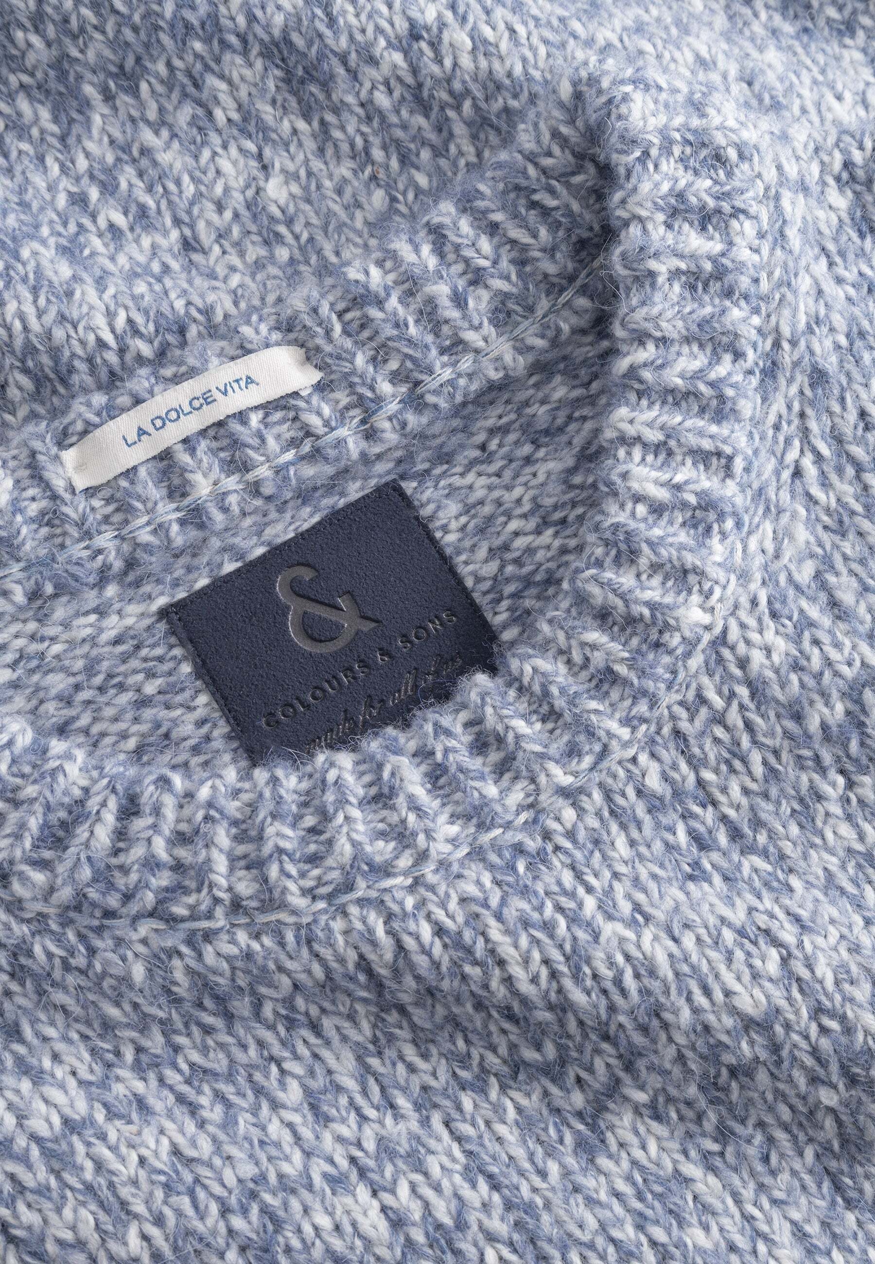 colours & sons Strickpullover »colours & sons Pullover Roundneck-Marl«