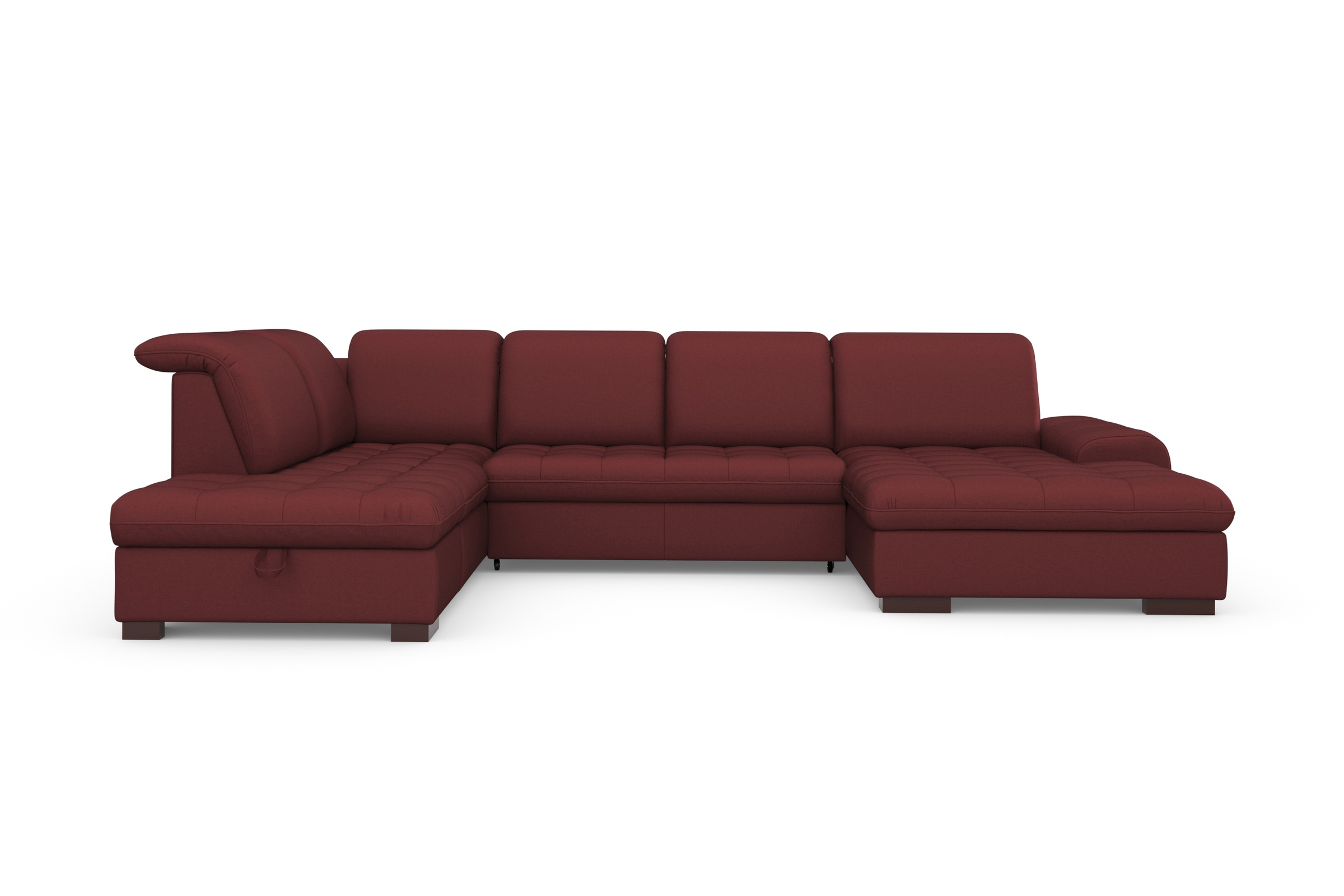 sit&more Wohnlandschaft »Luxor U-Form« wahlweise mit Bettfunktion, Bettkasten und Kopfteilverstellung