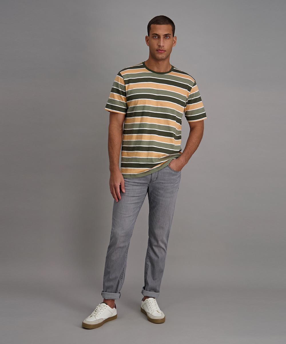 Pioneer Authentic Jeans T-shirt avec motif à rayures