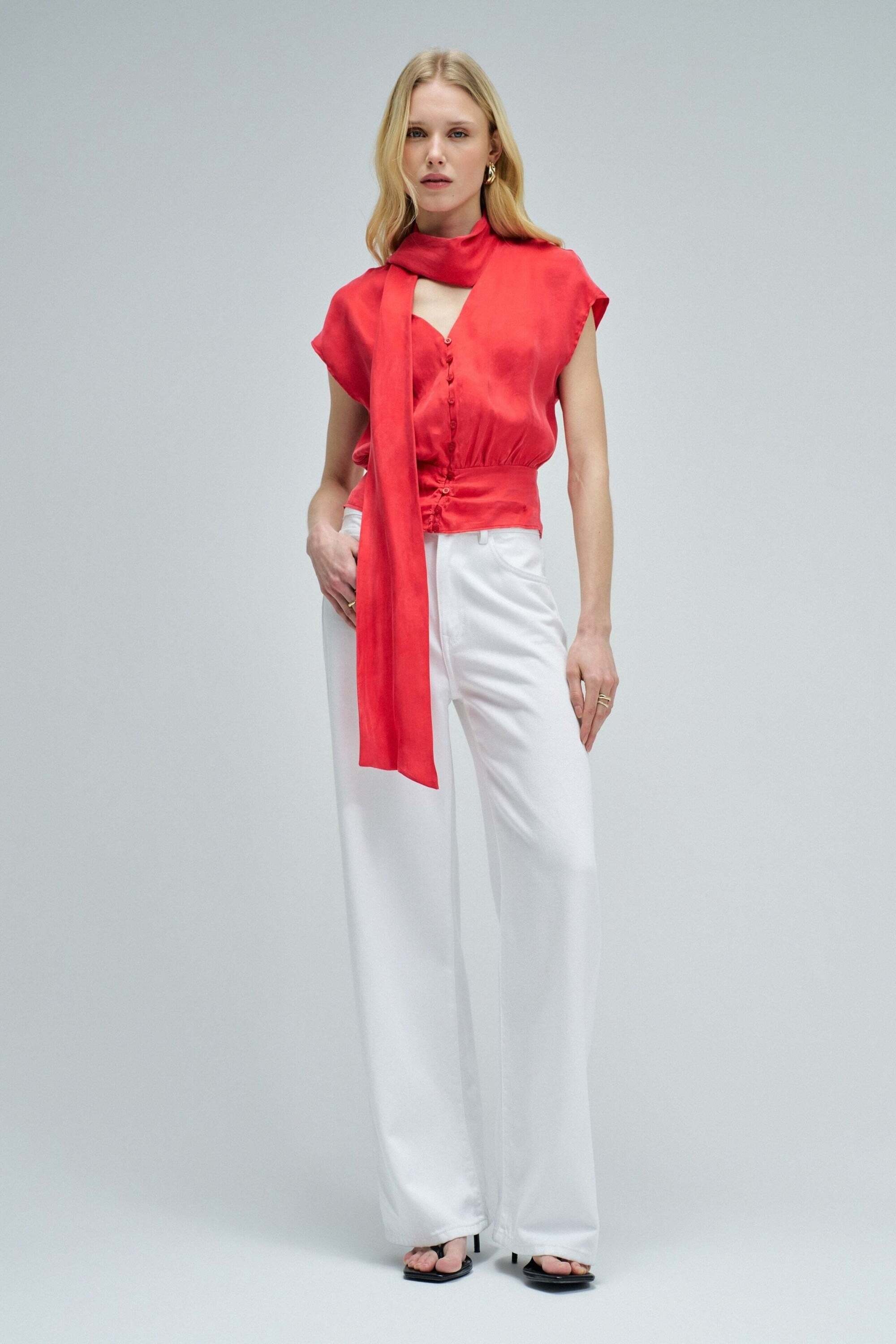 Salsa Kurzarmbluse »Salsa Jeans Kurzarmbluse Corset Blouse Style«