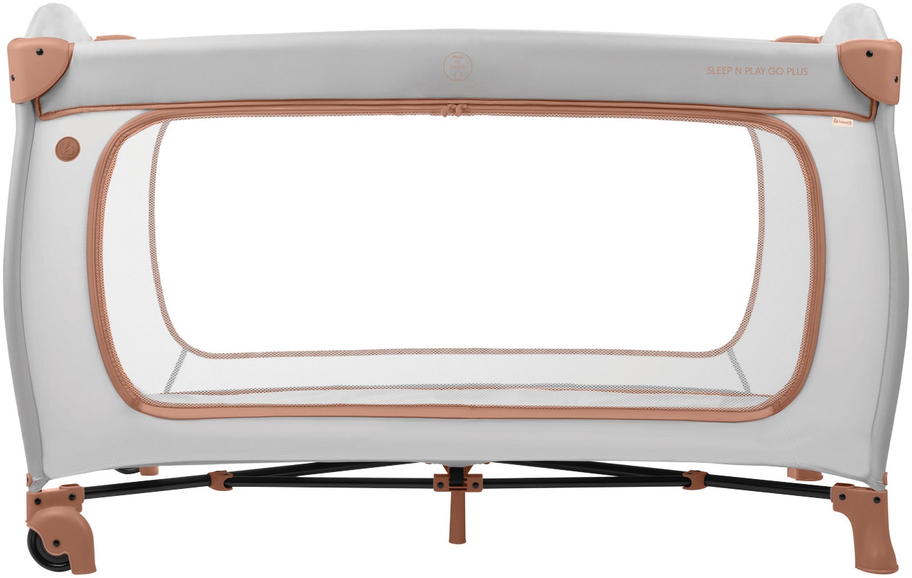 Hauck Lit de voyage pour bébé »Sleep N Play Go Plus, Dusty Cork« mit integrierten Rädern; Vorderausstieg
