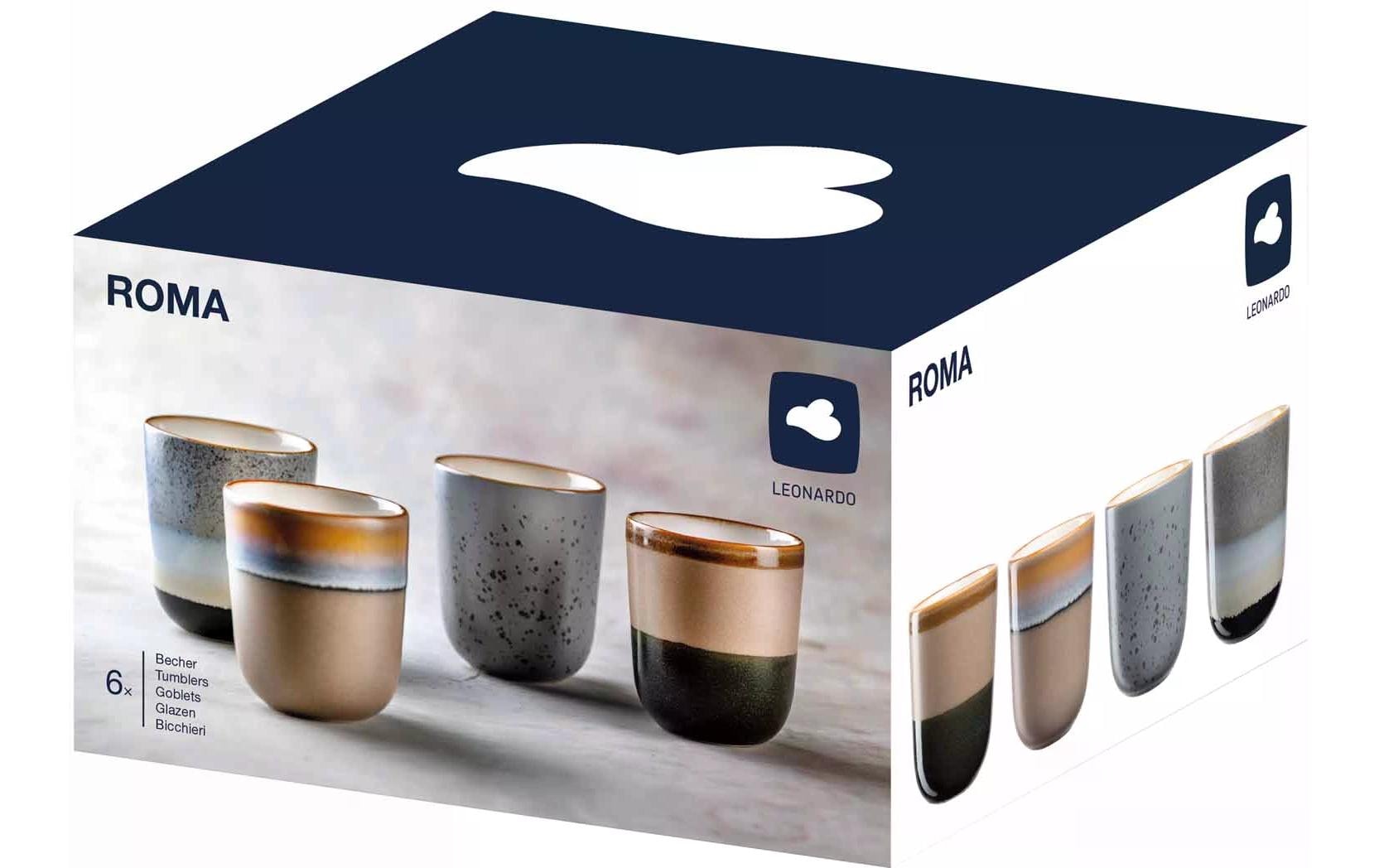 LEONARDO Becher »Roma 300 ml, 1 Stück, Mehrfarbig«, (4 tlg.)