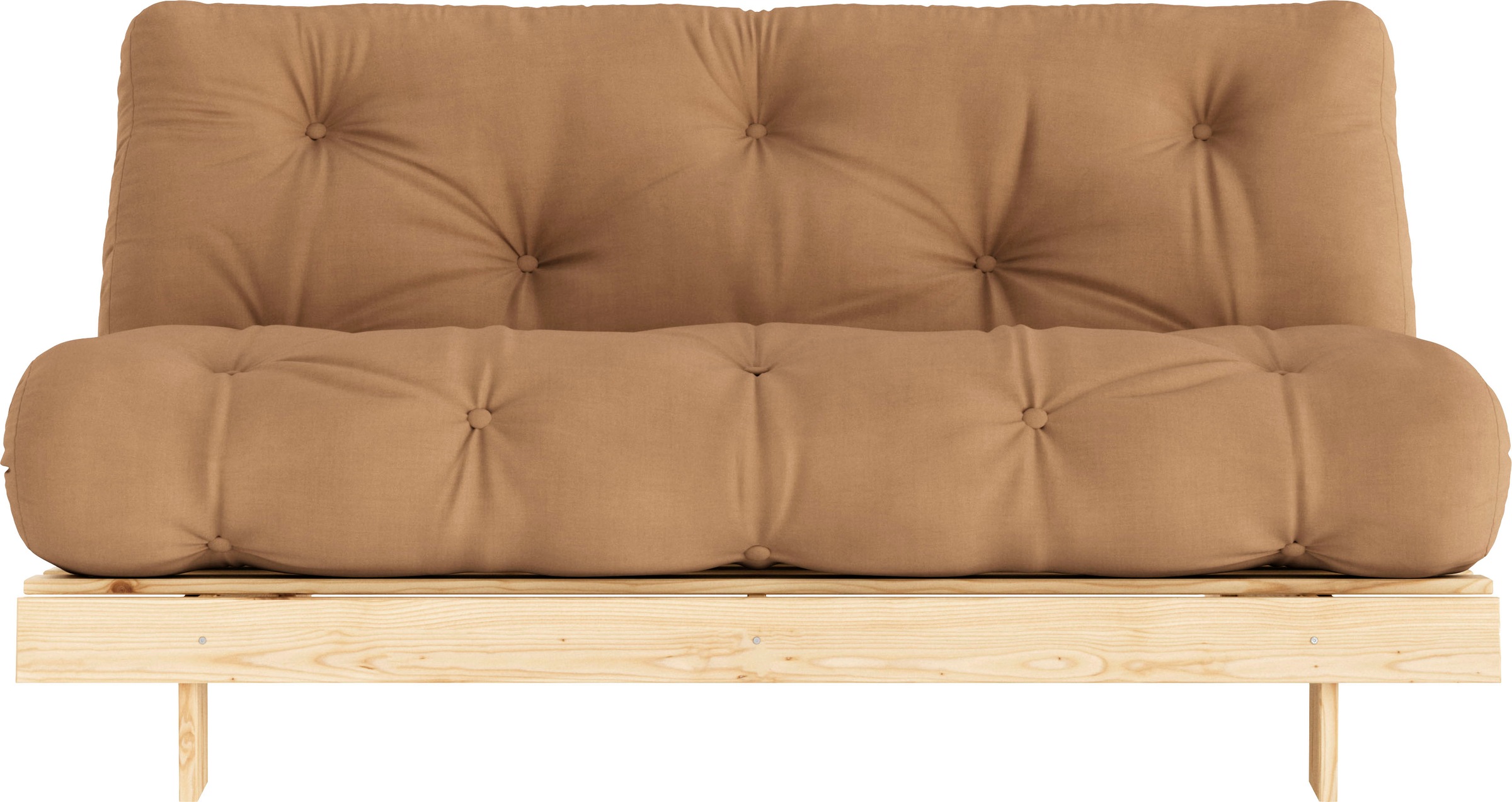 Karup Design Daybett "Roots Sofa Bed, Schlafsofa, Bettfunktion, FSC-Massivholz," Inkl. Futonmatratze, Made in Europe, langlebig, B: 140 oder 160 cm