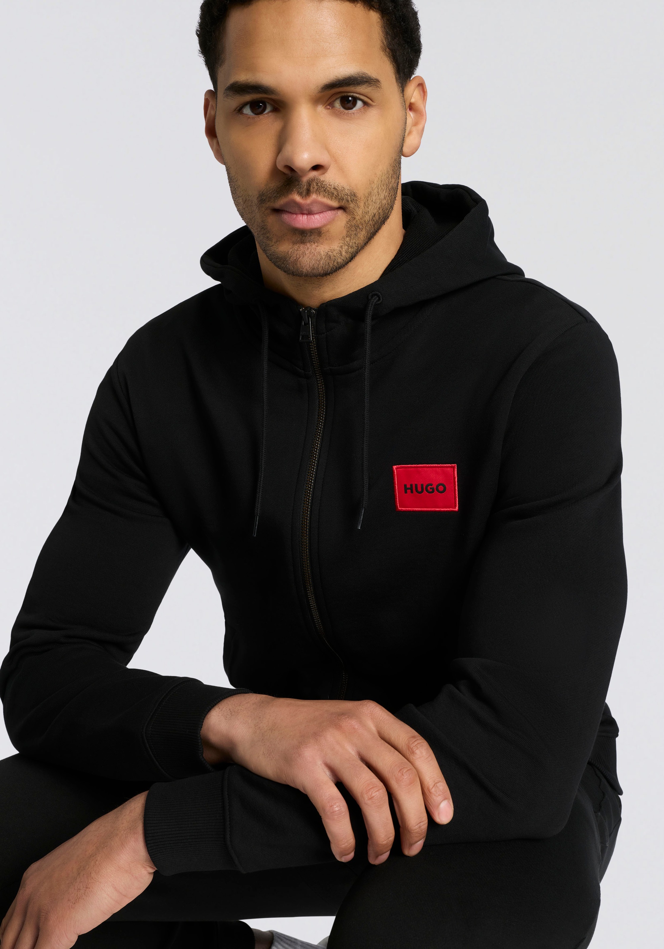 HUGO Sweat à capuche »Daple« Kapuze mit Kordelzug, Regular Fit, HUGO Weblabel