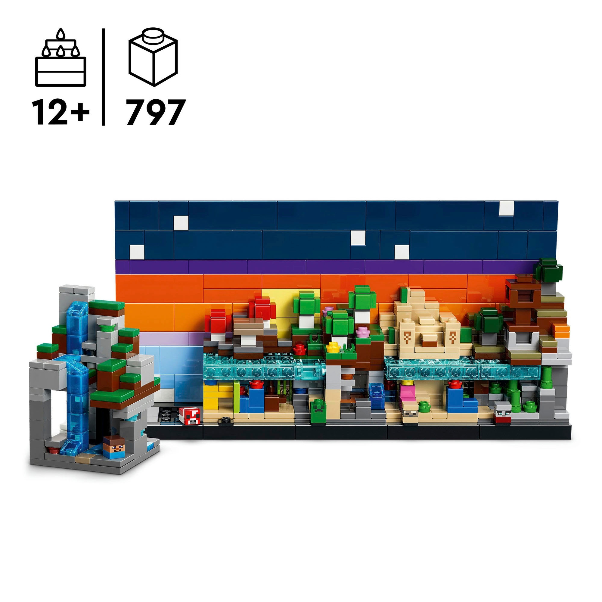 LEGO® Pions de construction »Mini-Biome (21589), LEGO Minecraft« Made in Europe