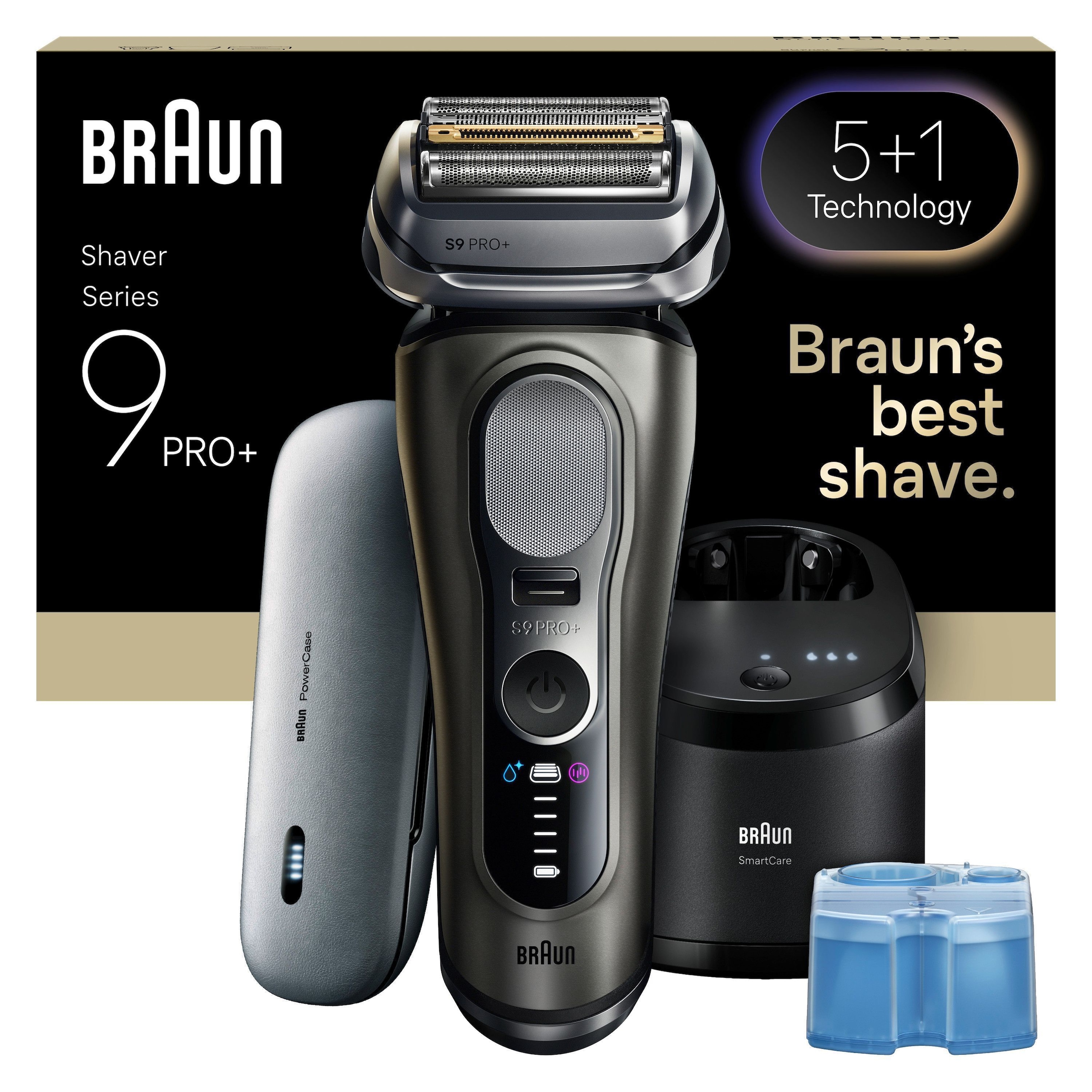 Image of Braun Elektrorasierer "Series 9 9675cc" Smart Care Center integrierter Präzisionstrimmer 5+1 ultradünne Präzisionsklingen, Ladeetui, 6-in-1 SmartCare Center