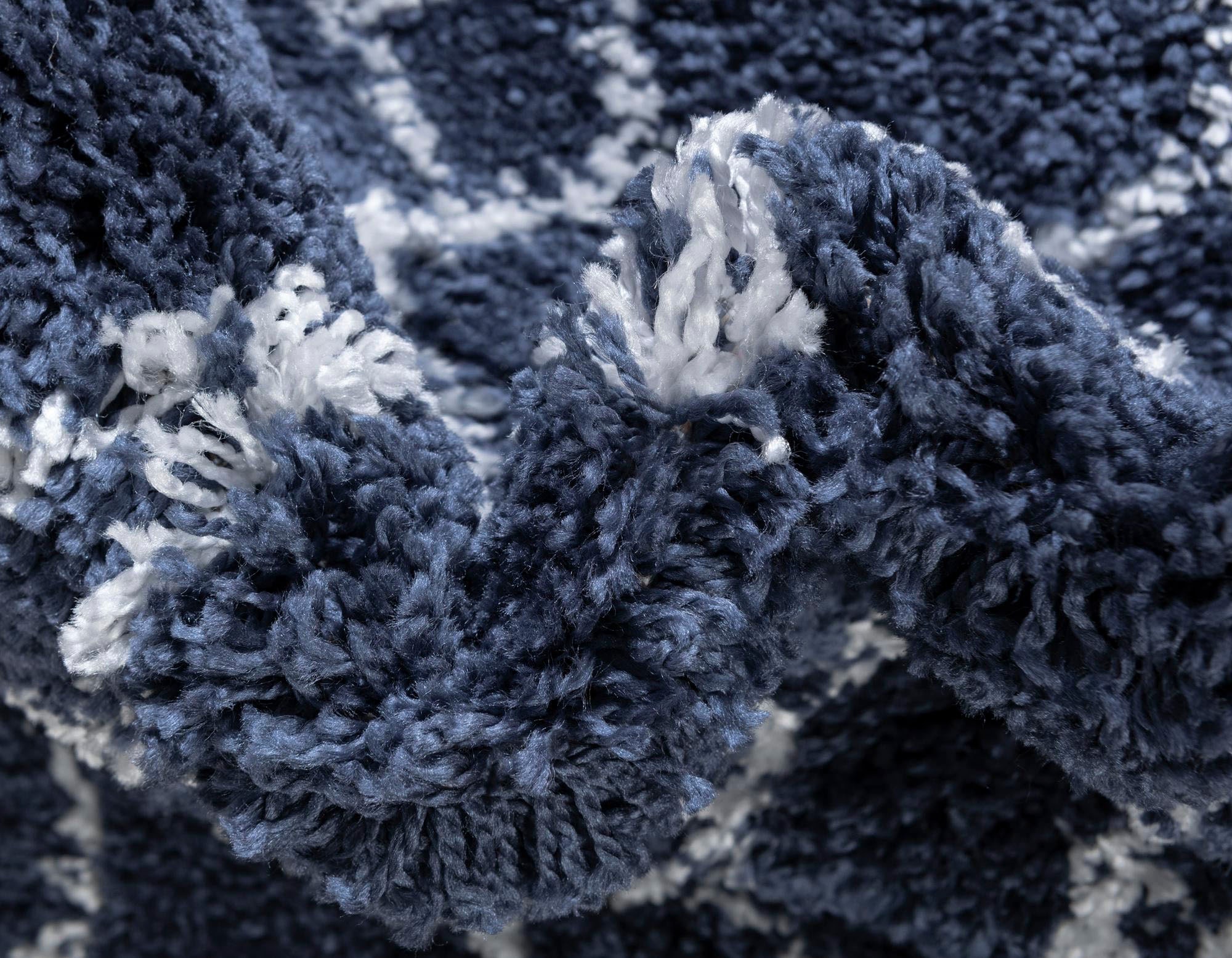 Myflair Möbel & Accessoires Hochflor-Teppich »Temara Shag, LAGERRÄUMUNG!« rund 51 mm Höhe gewebt, Scandi Design, ideal im Wohnzimmer & Schlafzimmer