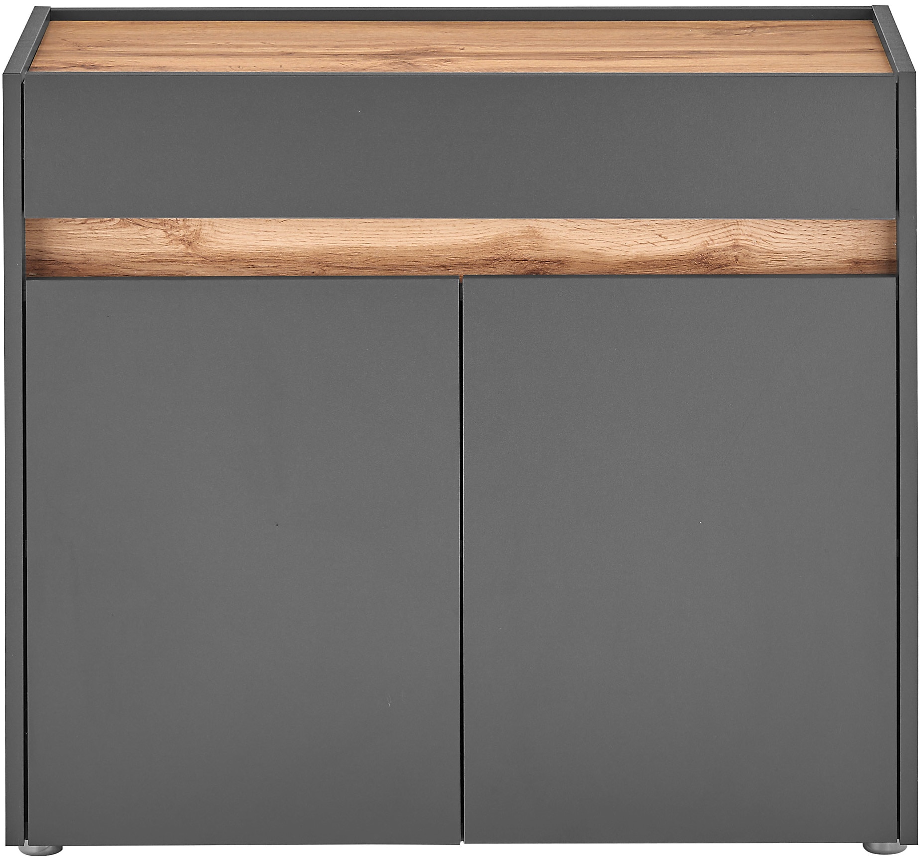 INOSIGN Kommode »GiRON/CiTY, Schrank in vier Farben, modernes Sideboard, Kommode«, in zwei Farben erhältlich, 2 Türen, 1 Schubkasten, 80 cm breit