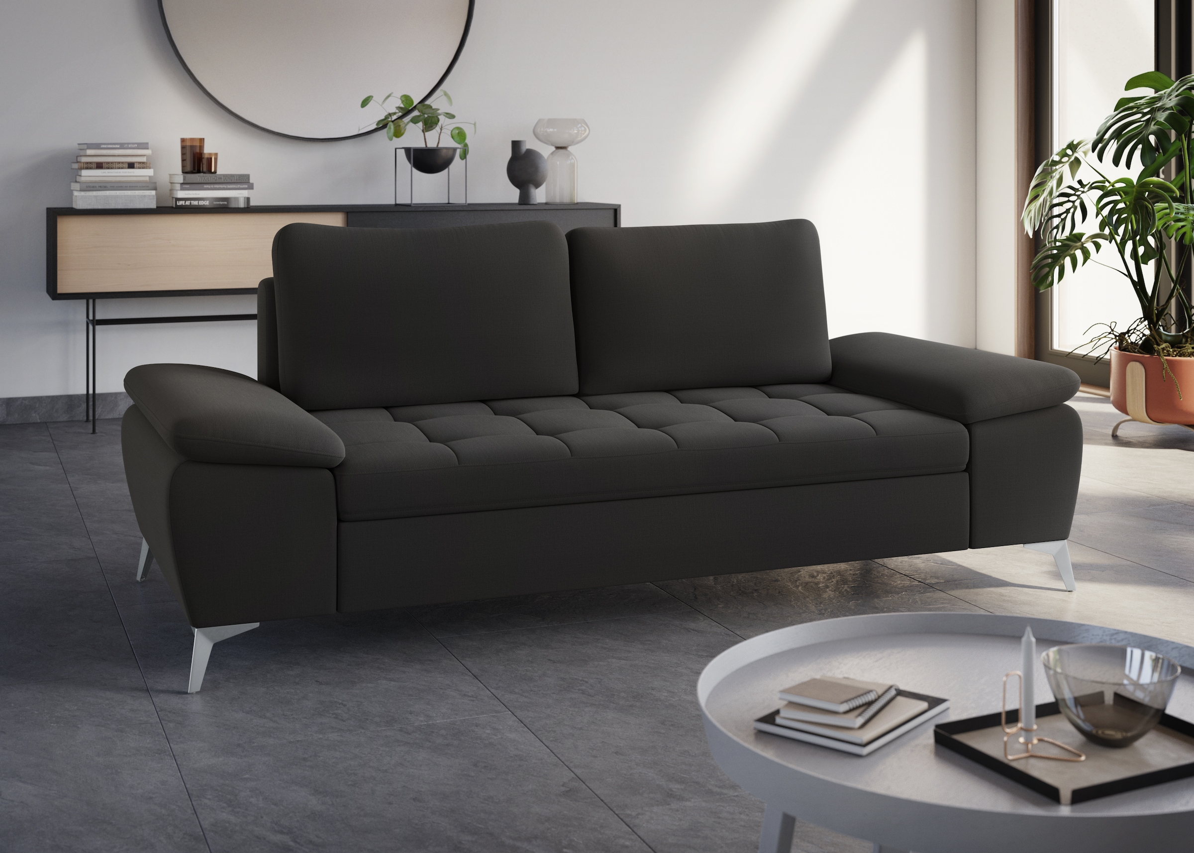 Image of sit&more 2,5-Sitzer "Latigo" mit hochwertigen Metallfüssen