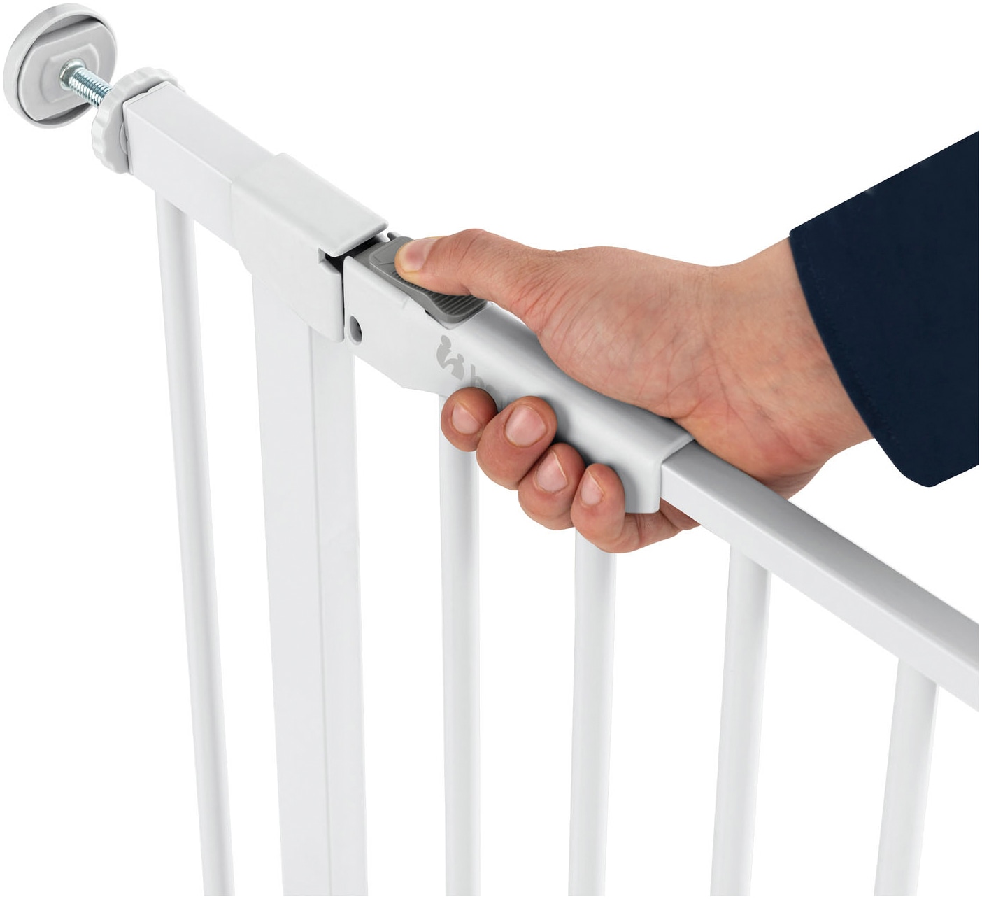 Hauck Türschutzgitter »Clear Step Autoclose 2, White« auch als Treppenschutzgitter verwendbar; 75-80, flacher Durchgang