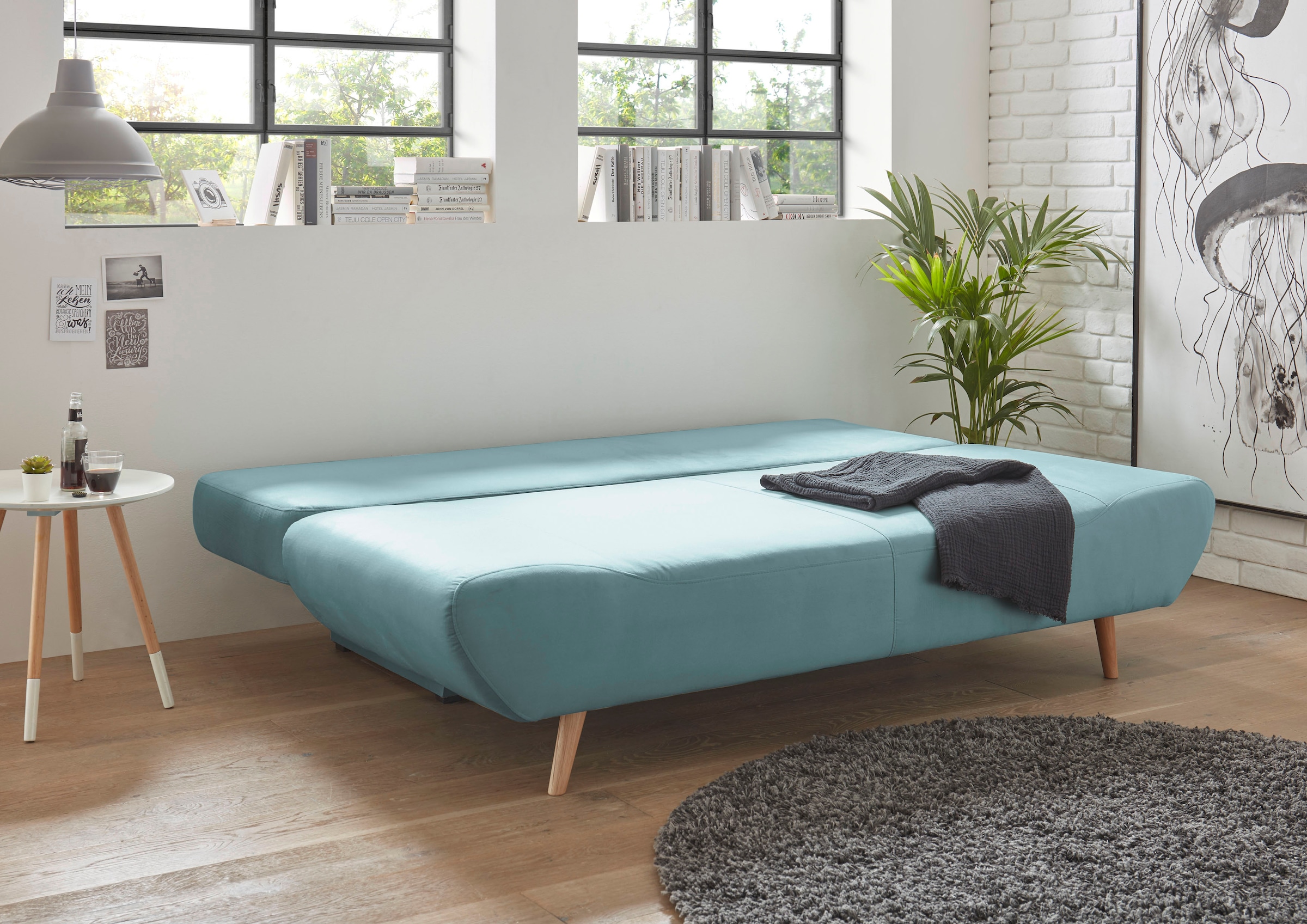 andas Schlafsofa »Segmon«, einfach in ein bequemes Bett umwandeln, inklusive Bettkasten