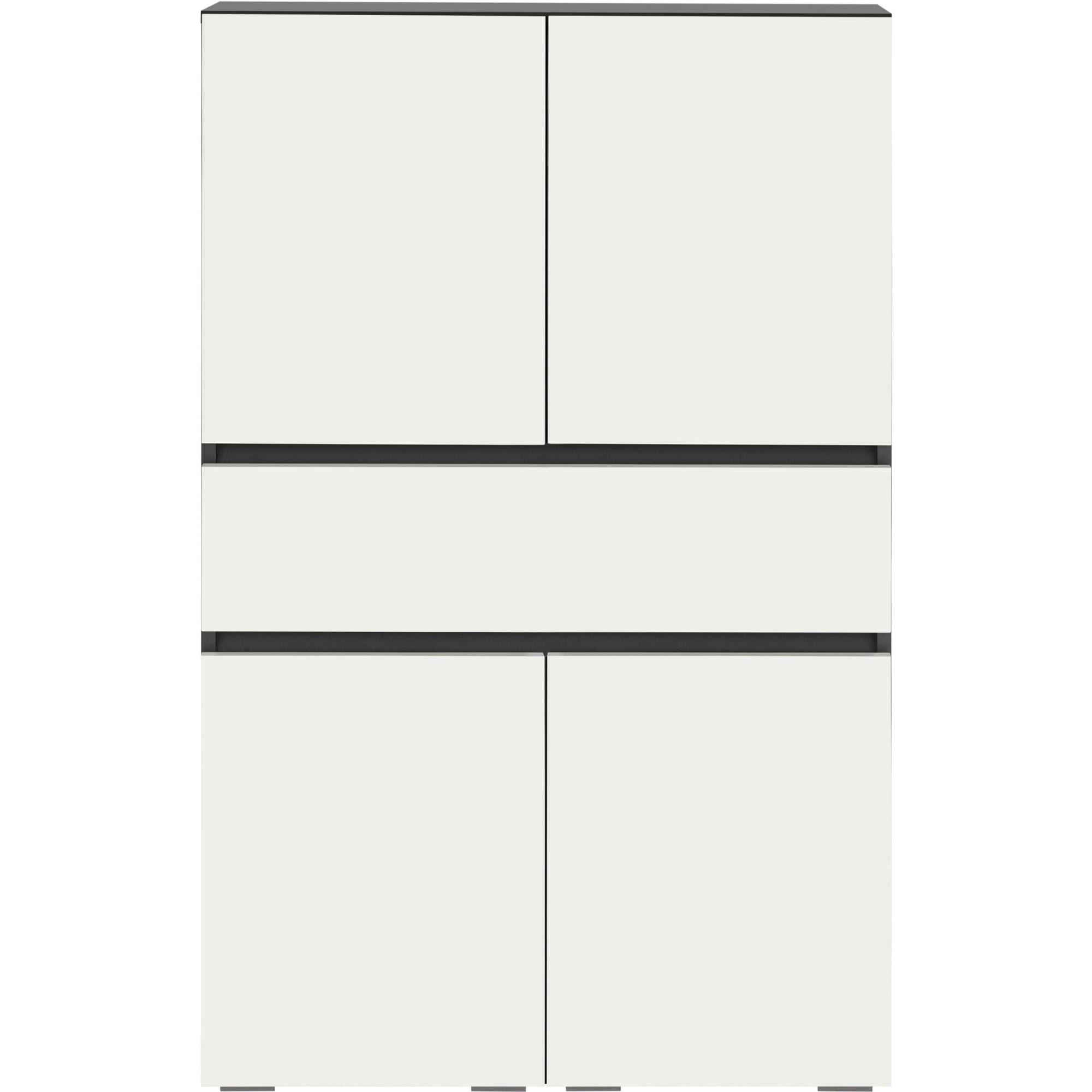 Home affaire Armoire intermédiaire »Wisla« mit 4 Türen & 1 Schublade, Breite 76 cm, Höhe 130 cm