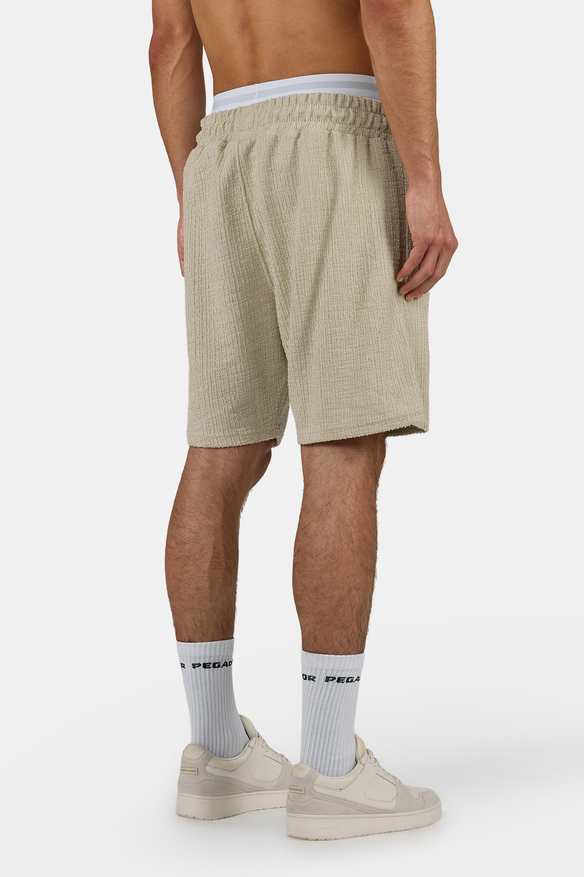 PEGADOR Shorts »Libco Structured Knit Shorts«  Materialmix, regular fit