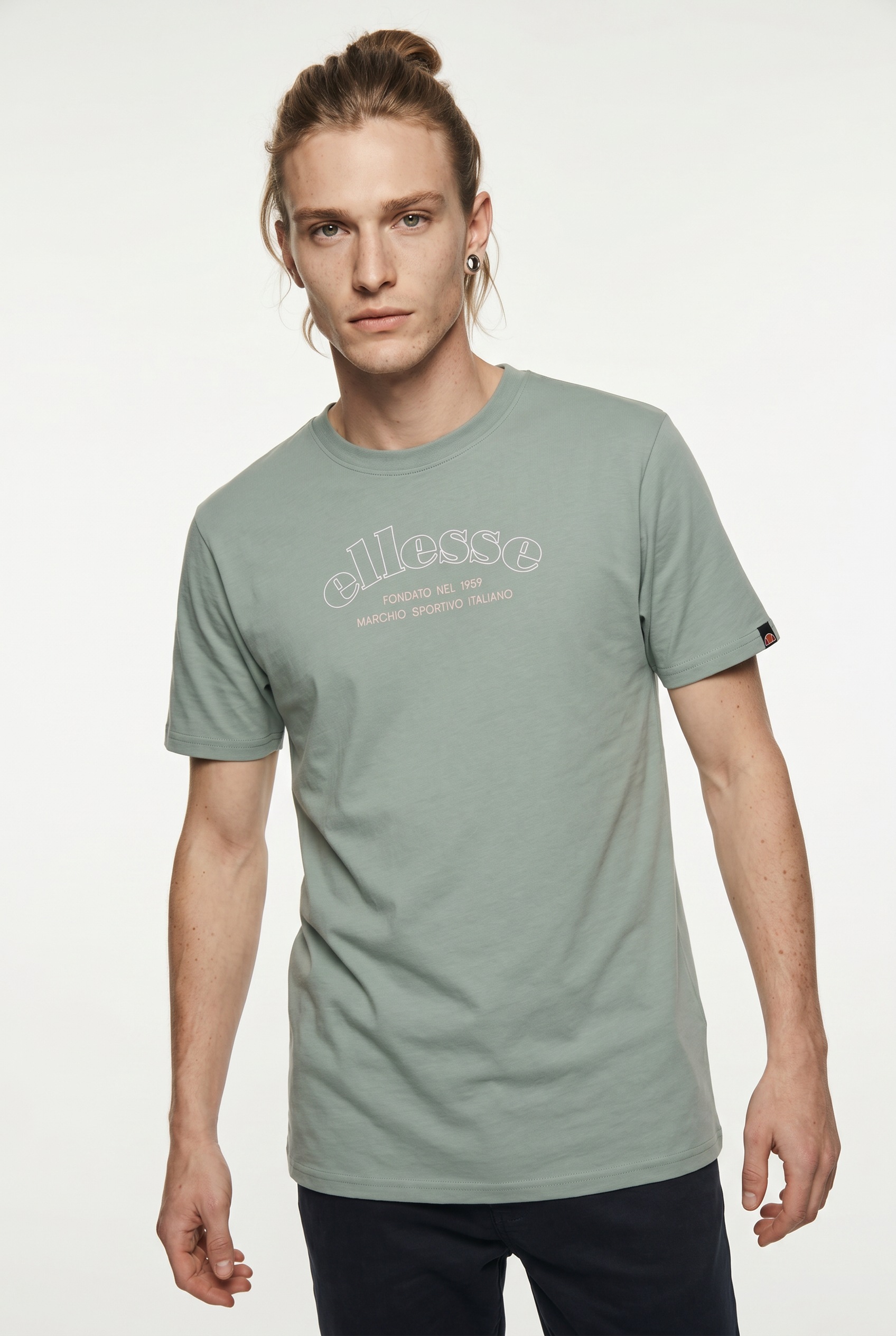 Image of Ellesse T-Shirt Kurzarm, mit Rundhalsausschnitt, aus Baumwolle