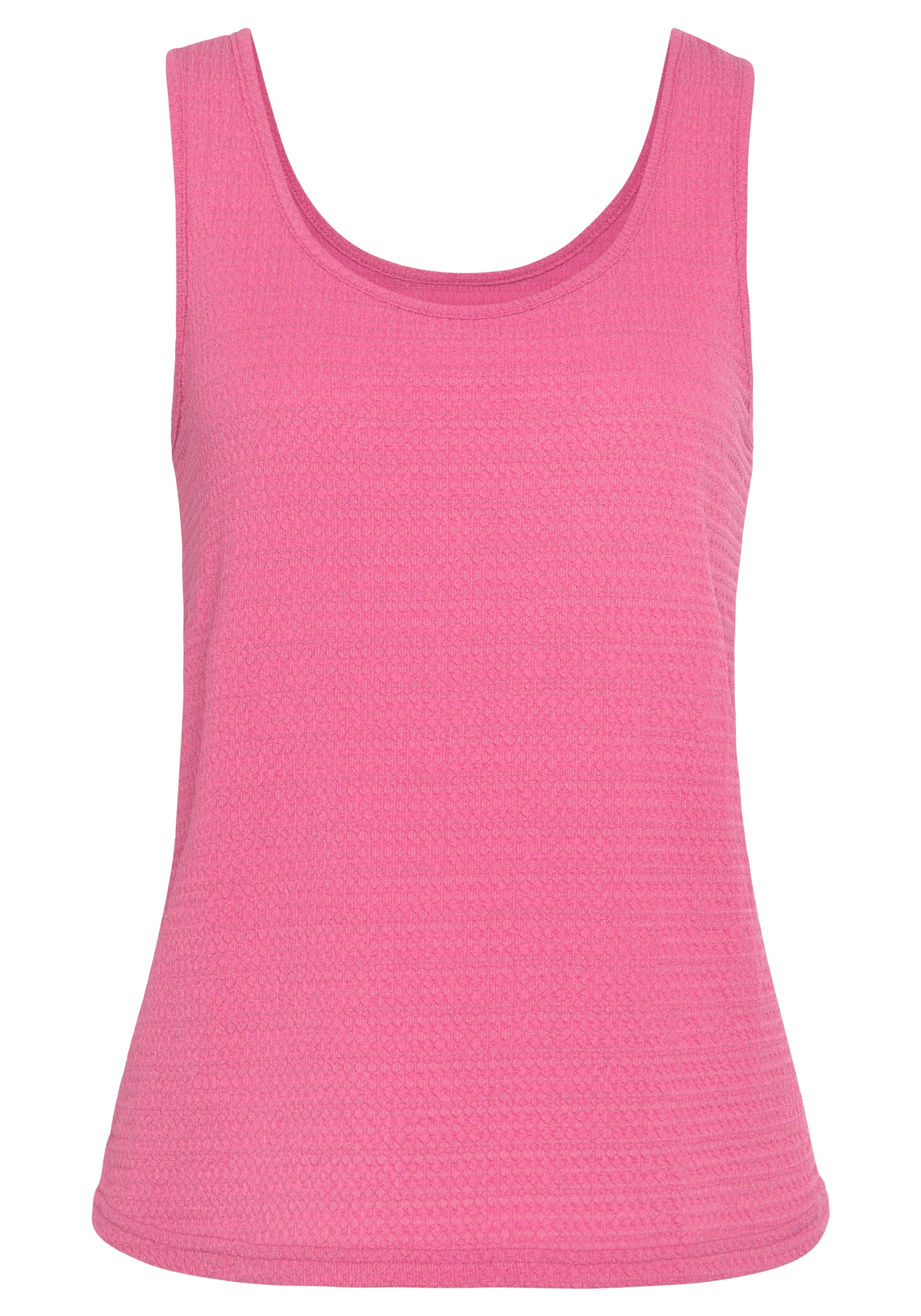 Vivance Strandtop »mit Tanktopträgern, Rundhals,«, (Packung, 2 tlg.), aus bügelfreier Crêpe-Ware