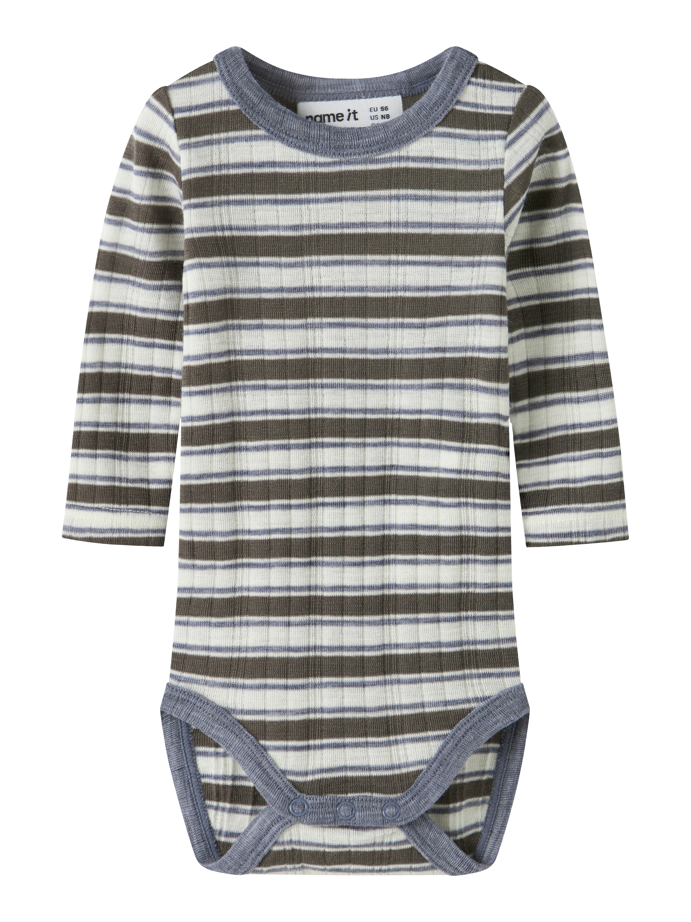 Name It Body à manches longues »NBMWANG WOOL NEEDLE LS BODY NOOS« Laine