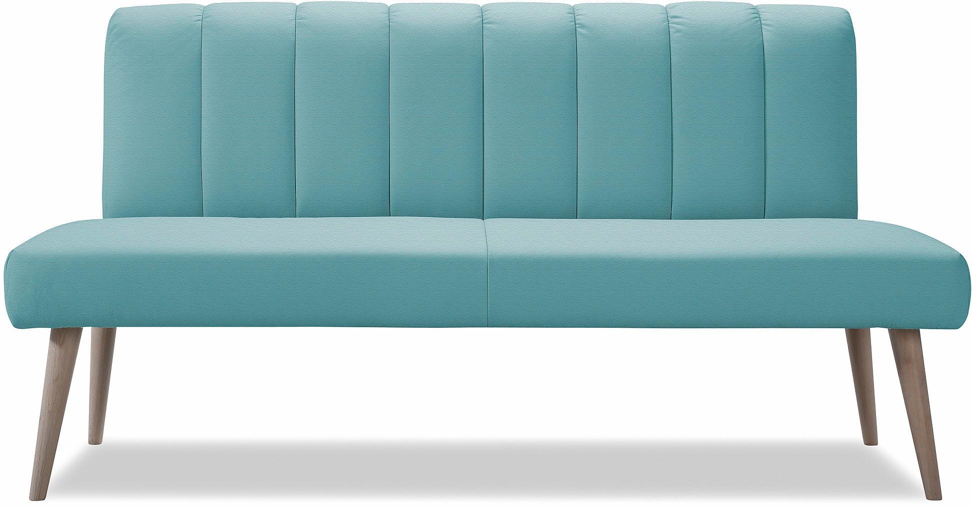 exxpo - sofa fashion Sitzbank »Costa, moderne Rückensteppung, bequem und elegant, hoher Holzfuss«, hochwertige Detailverarbeitung, Frei im Raum stellbar