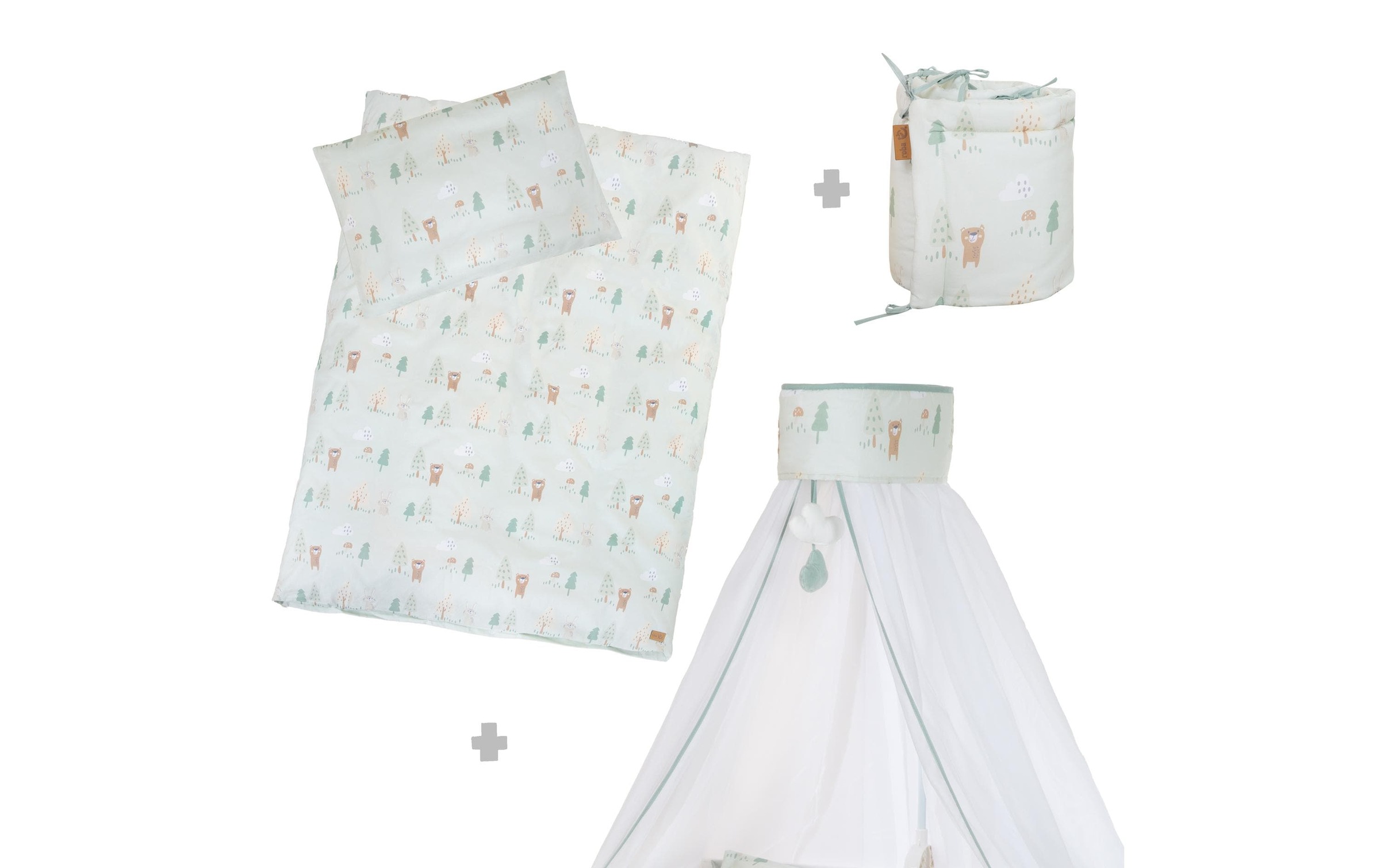 Image of roba Kinderbettwäsche "Woodland Buddies 4-teilig"