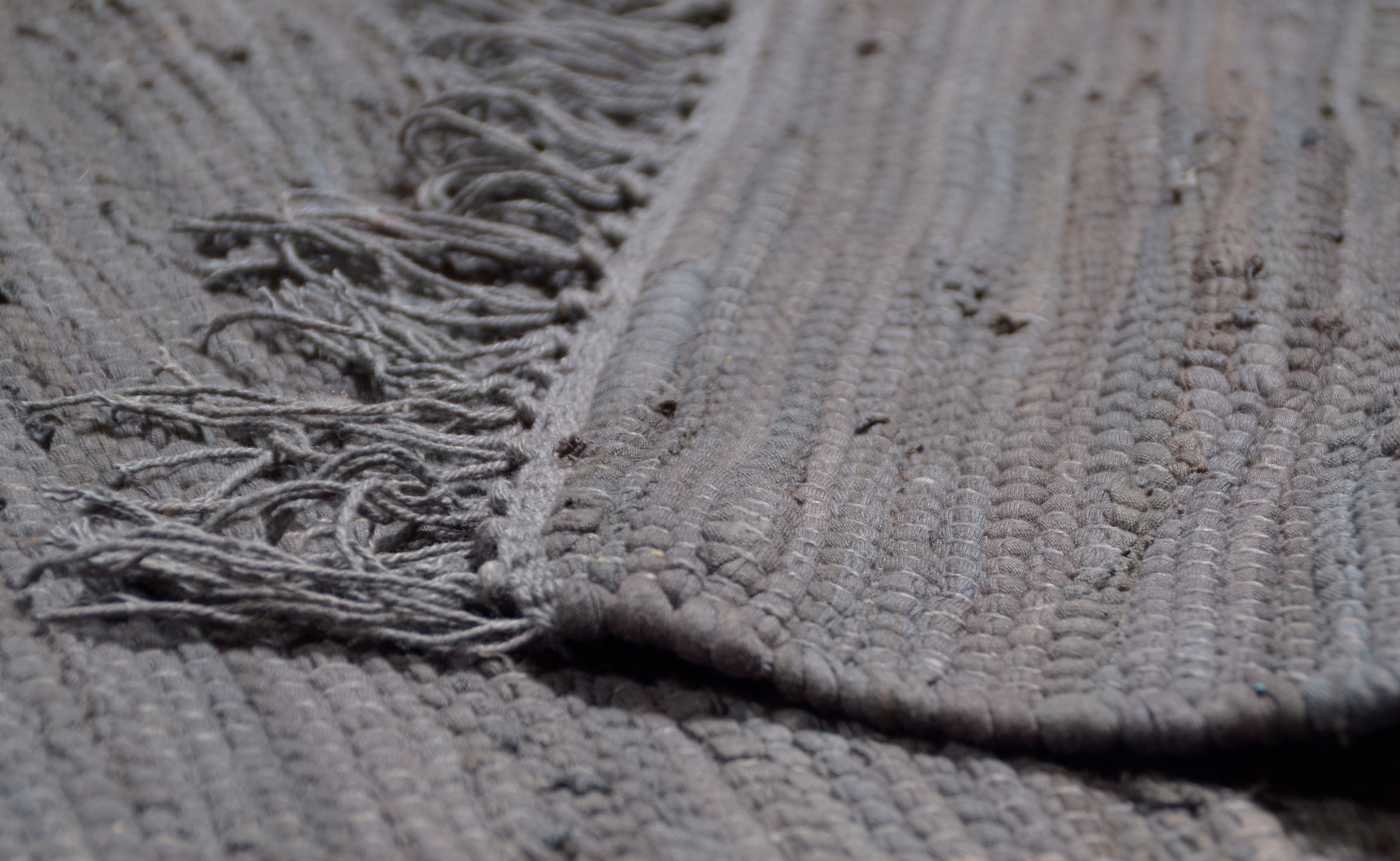 ♕ THEKO Teppich »Happy versandkostenfrei handgewebt, Cotton«, rechteckig, Fransen Baumwolle, Handweb Flachgewebe, reine auf mit Teppich
