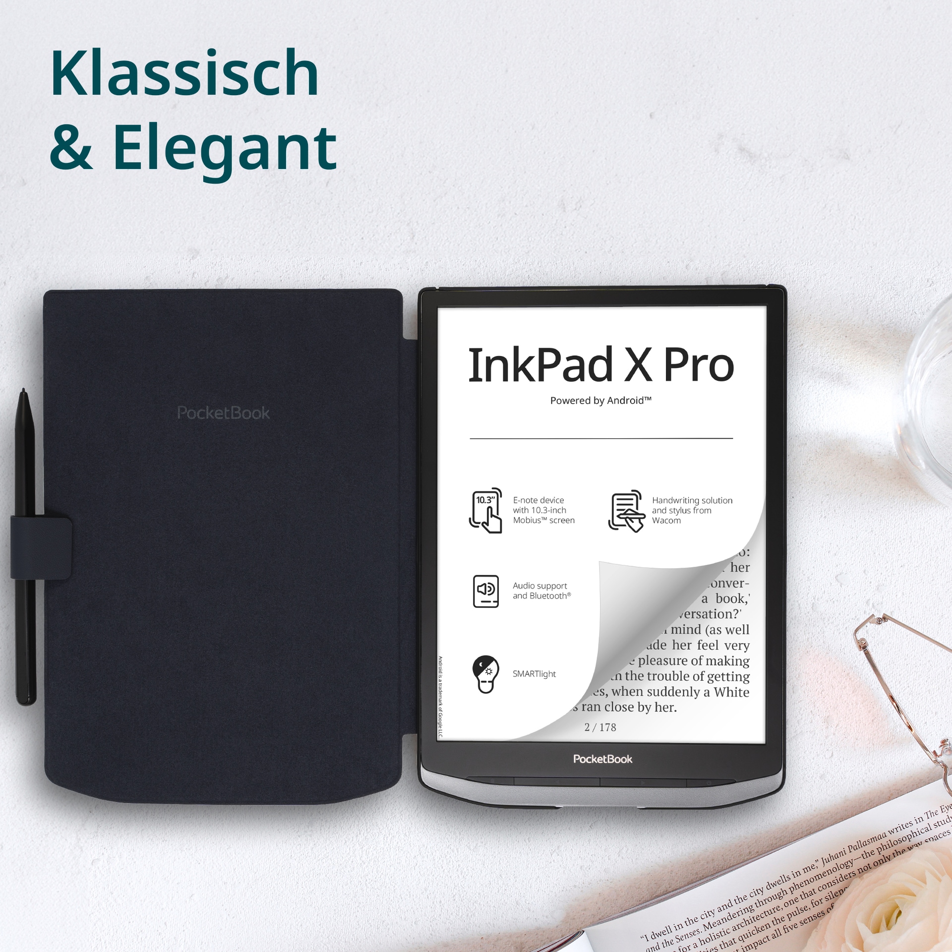PocketBook E-Reader-Hülle »Shell Cover für PocketBook InkPad X / InkPad X Pro«, Backcover, Schutzhülle, E-Book-Hülle, Case, Schutzcase, stossfest