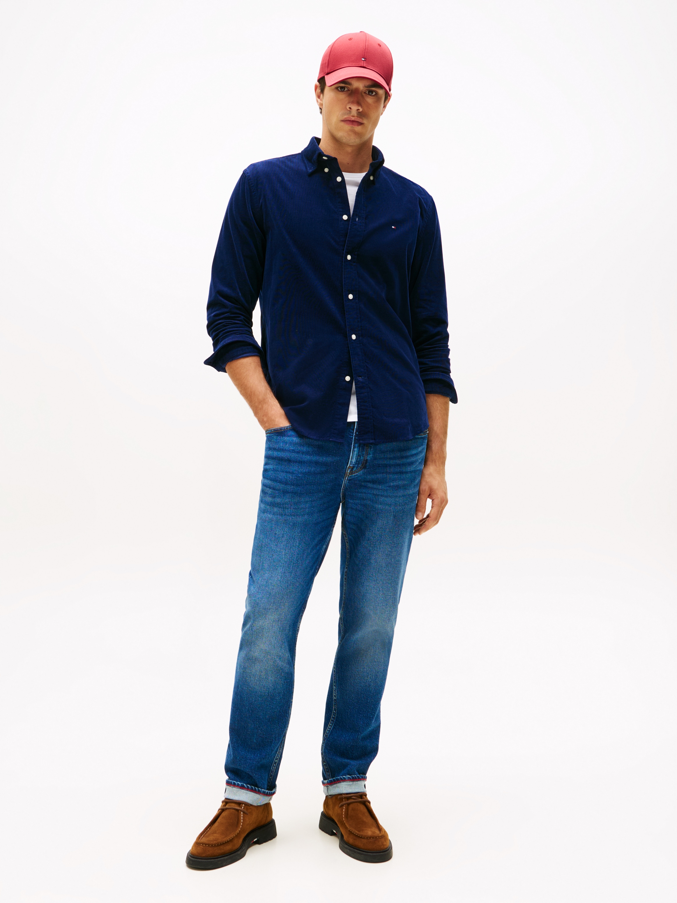 Tommy Hilfiger Langarmhemd »SOLID CORDUROY SHIRT« Regular fit Cordhemd