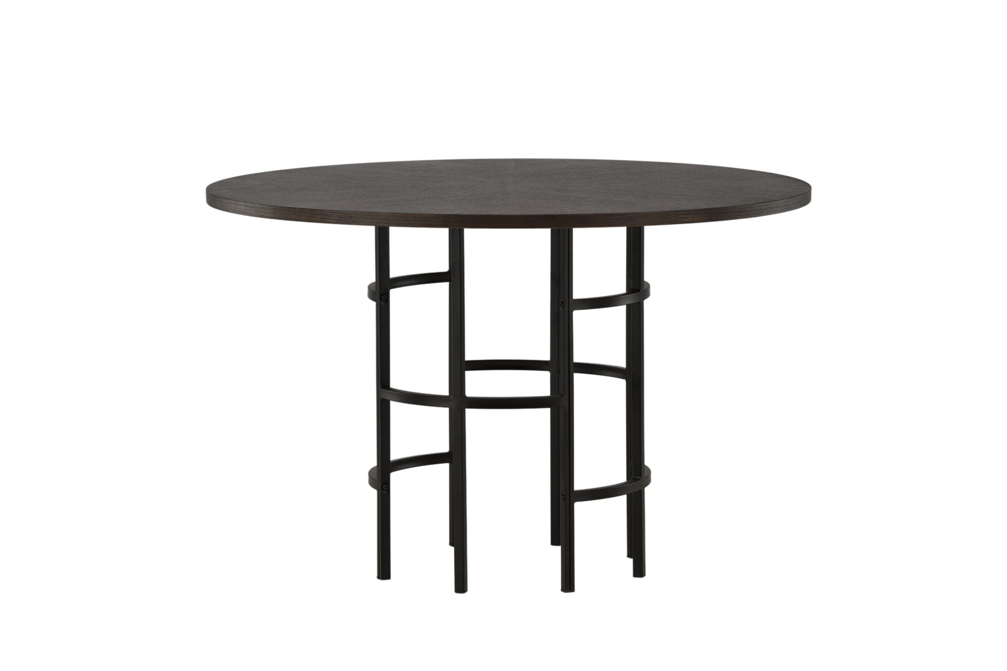 Venture Home Esstisch »Copenhagen, runder Esstisch in warmer Braunoptik, Ø 115 cm« Esszimmertisch, MDF, Furnier, rund, einladend, modern