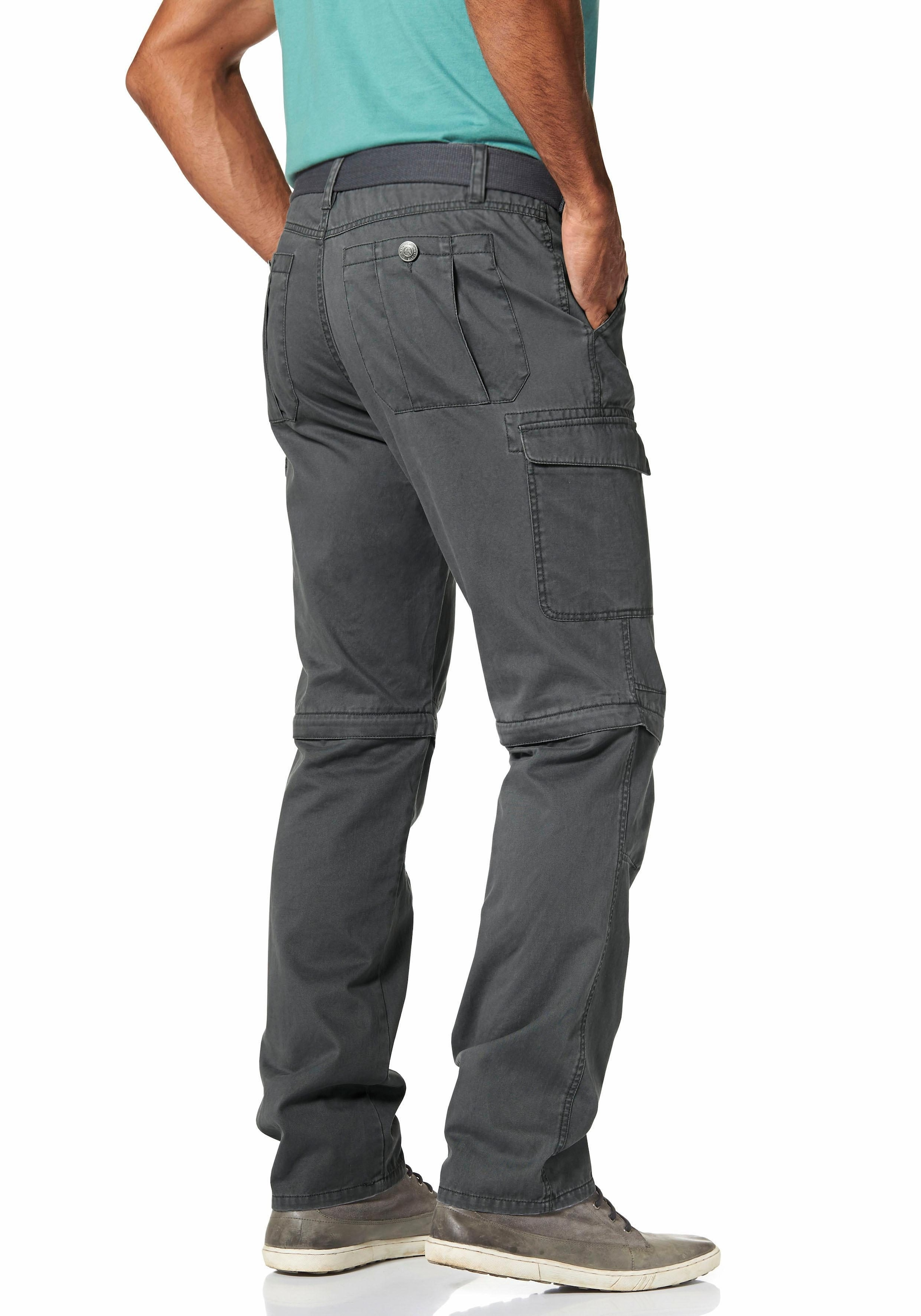 Man's World Cargohose, (Set, mit Gürtel), mit Zip-Off Funktion