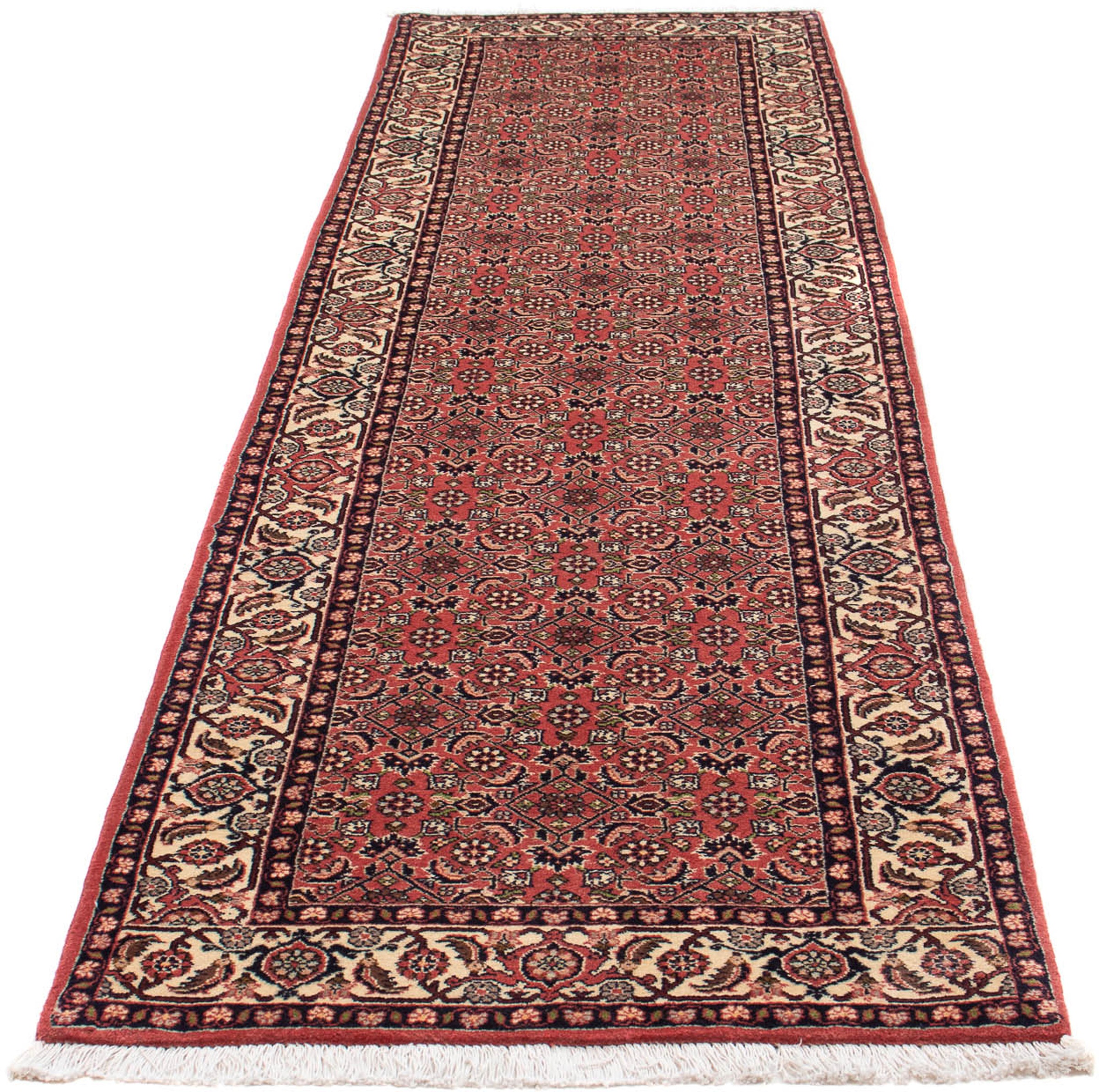 Image of morgenland Orientteppich »Perser - Bidjar - 295 x 83 cm - dunkelrot«, rechteckig, 15 mm Höhe, Wohnzimmer, Handgeknüpft, Einzelstück mit Zertifikat bei Ackermann Versand Schweiz