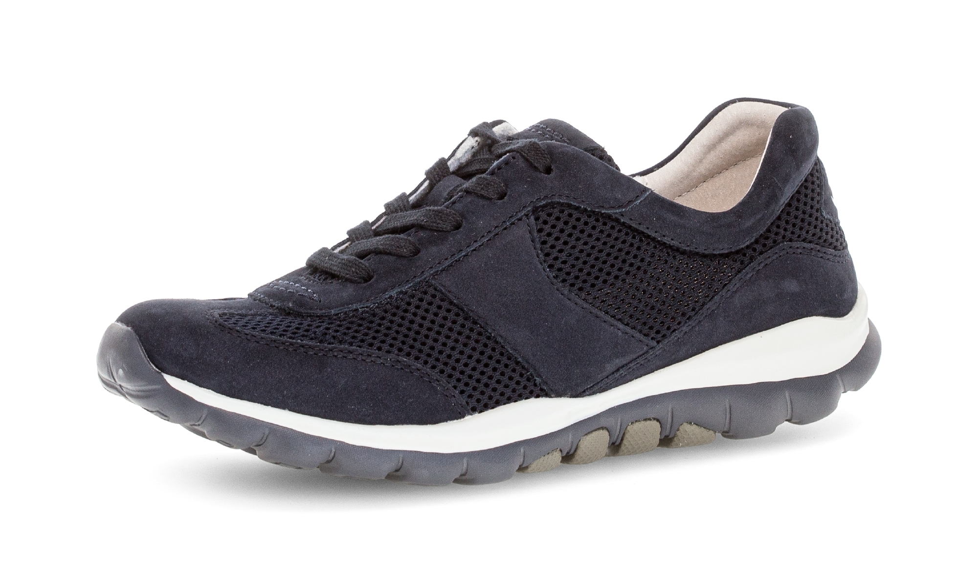 Image of Gabor Sneaker, Freizeitschuh, Halbschuh, Schnürer mit Logo an der Ferse