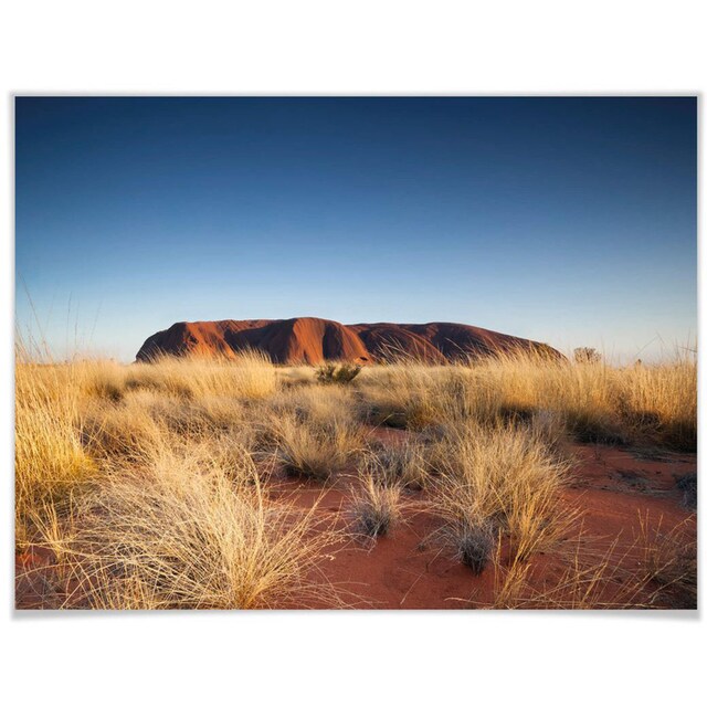 Wall-Art Poster »Ayers Rock Sonnenuntergang«, Australien, (1 St.), Poster,  Wandbild, Bild, Wandposter bequem kaufen