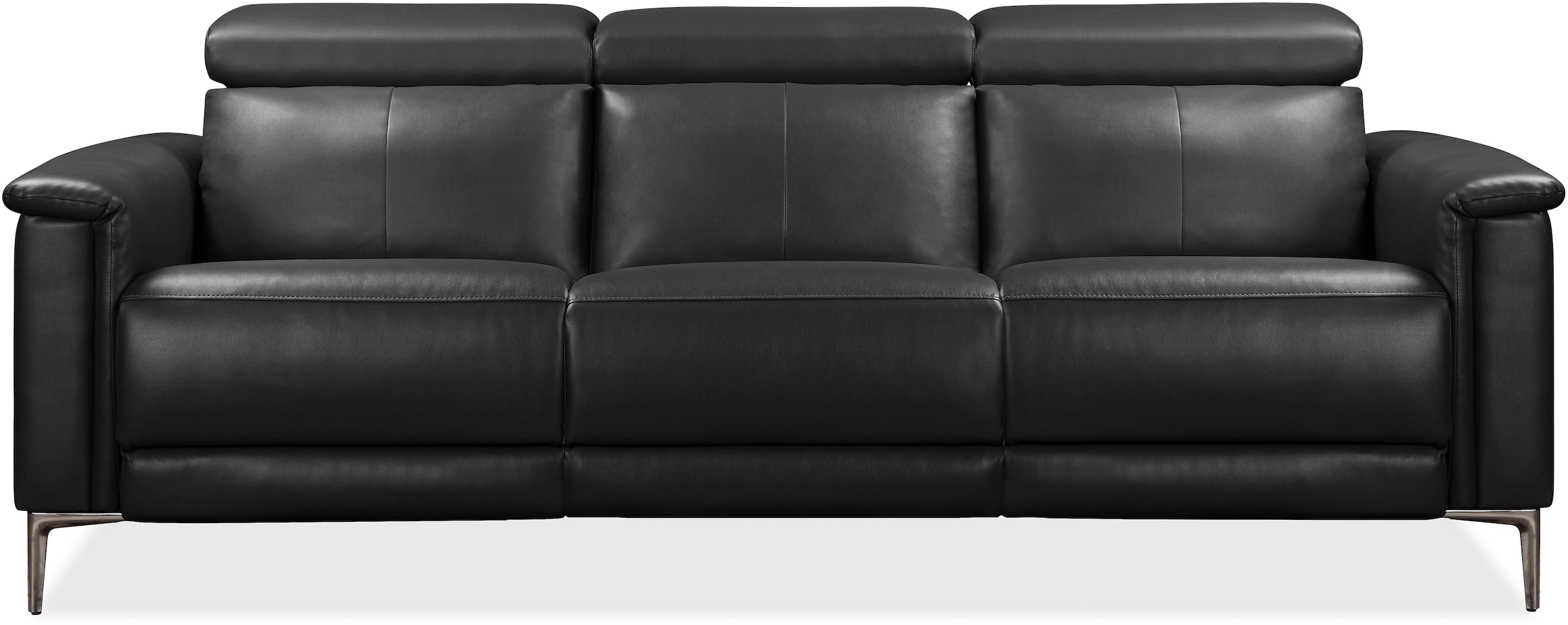 GOODproduct 3-Sitzer »LUND,Naturleder, 222 cm, man. o. elektr. Relaxfunktion in 2 Sitzen« (links/rechts), USB-A bei elektrischer Ausführung, Kopfteilverstellung