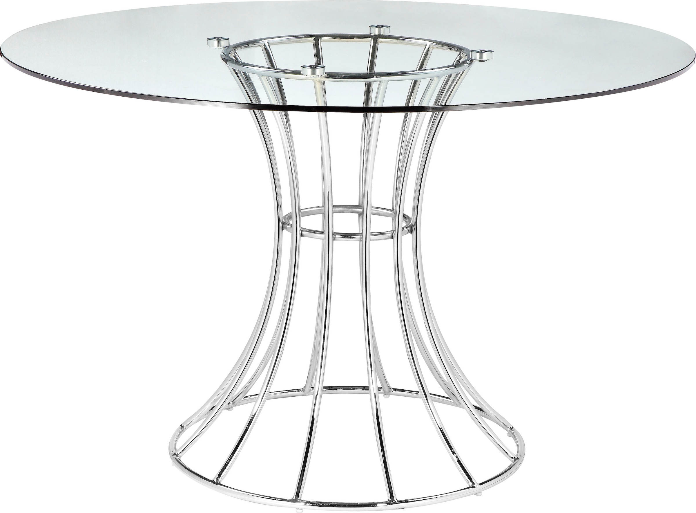 Leonique Esstisch »Danice«, Glastisch jetzt aus Gestell Metall, verchromten kaufen