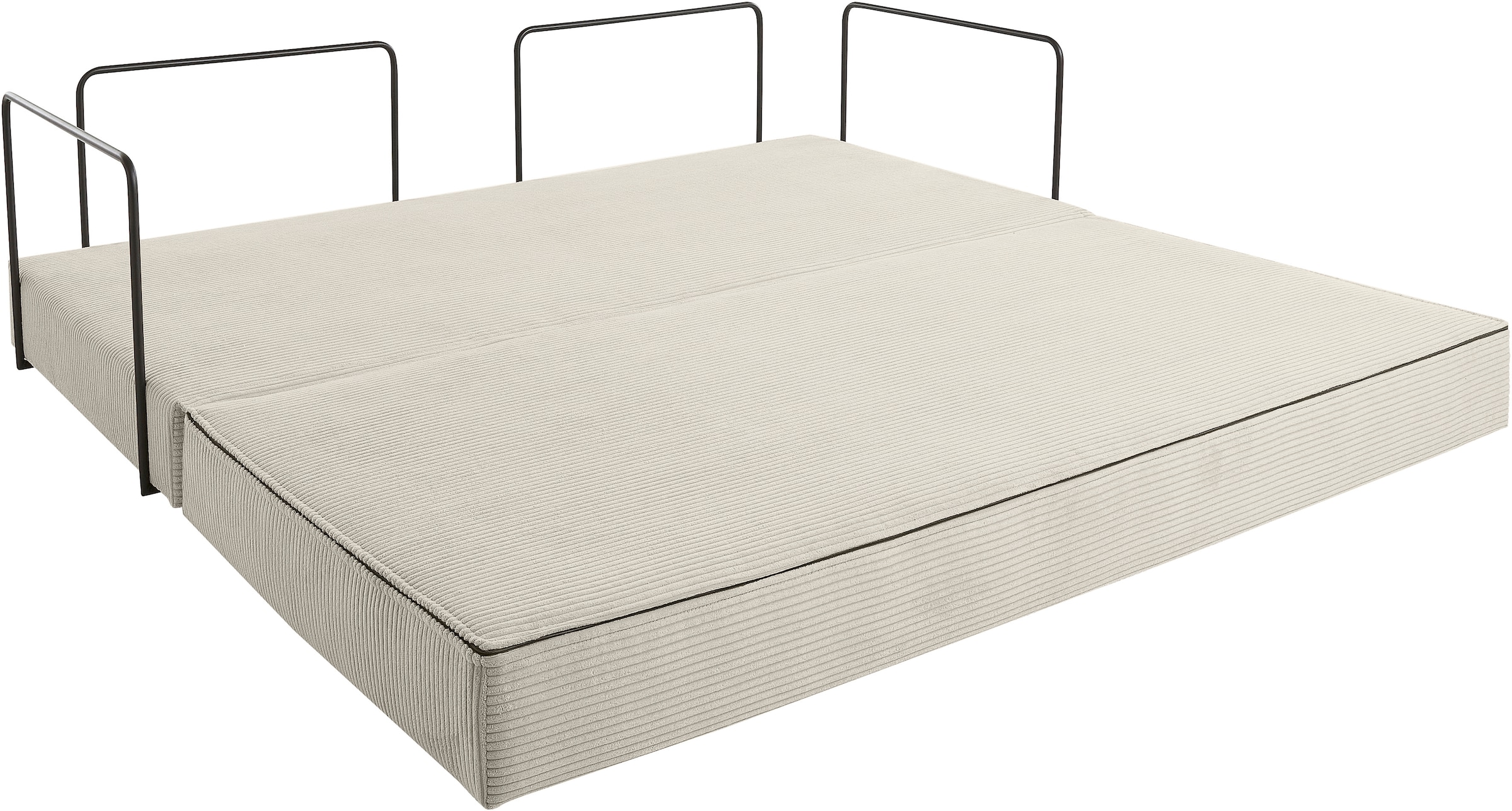 homsy by Ana Johnson Canapé-lit »Folda Dauerschläfer, B: 206 cm, Liegefl. 181x198 cm« mit Bett-/Schlaffunktion, inkl. 1x Zierkissen, Tonnentaschenfederkern