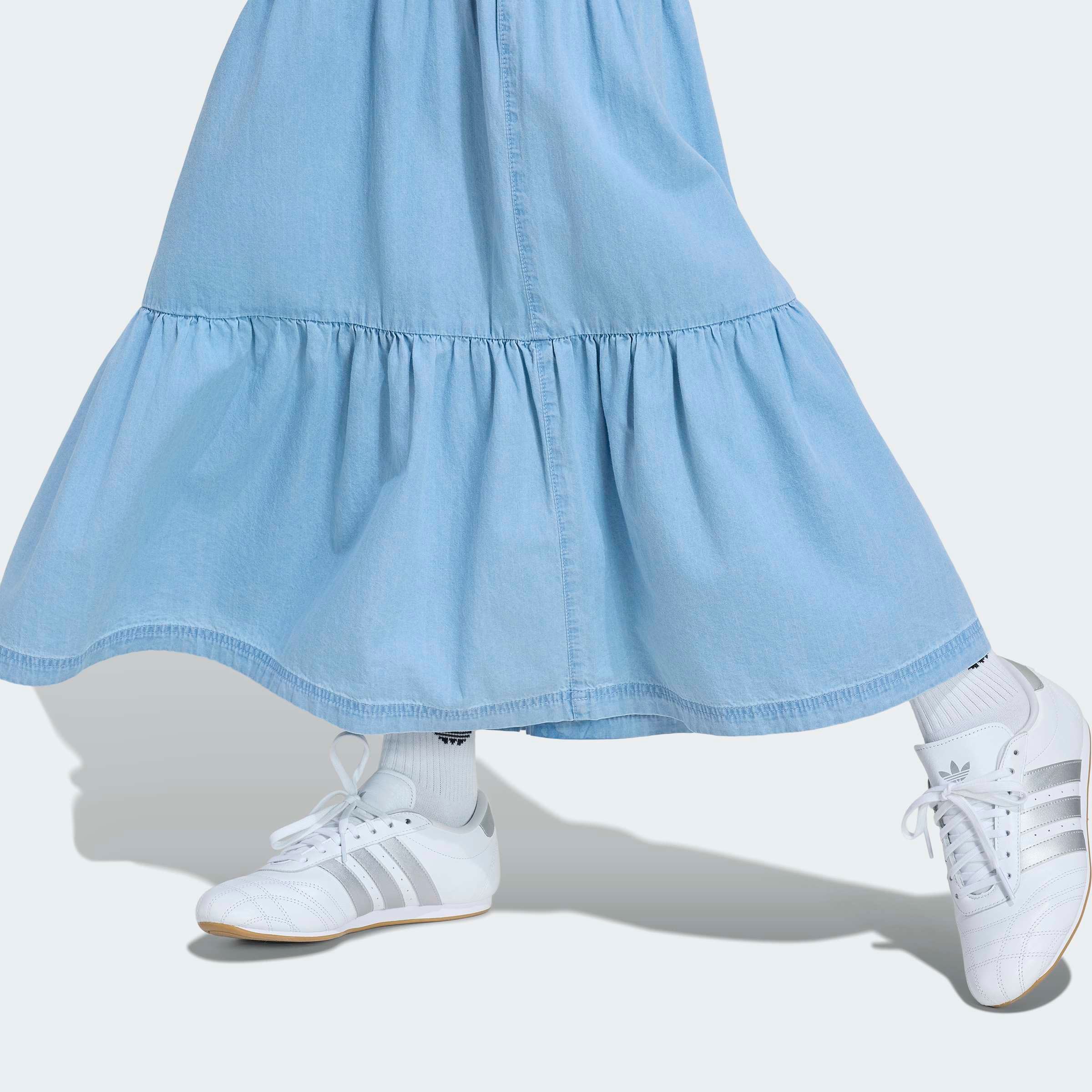 adidas Originals Sweatrock »DENIM SKIRT« lässiger Jeansrock, sportlicher Stil, aus Baumwolle, mit Gummizug