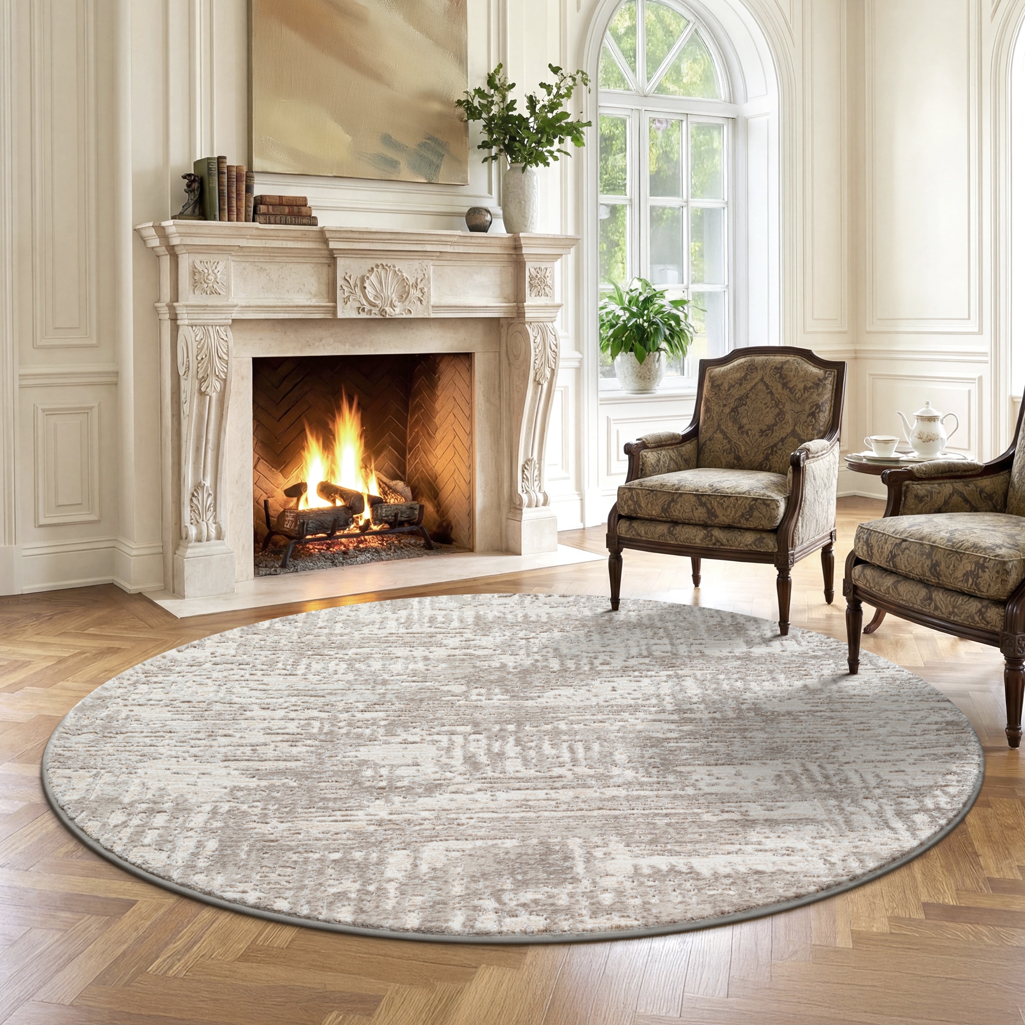 Sanat Teppich »Harmony 3215 , auch als Läufer« rund 12 mm Höhe Wohnzimmer, Kurzflor, modern, abtrakt, Schlafzimmer