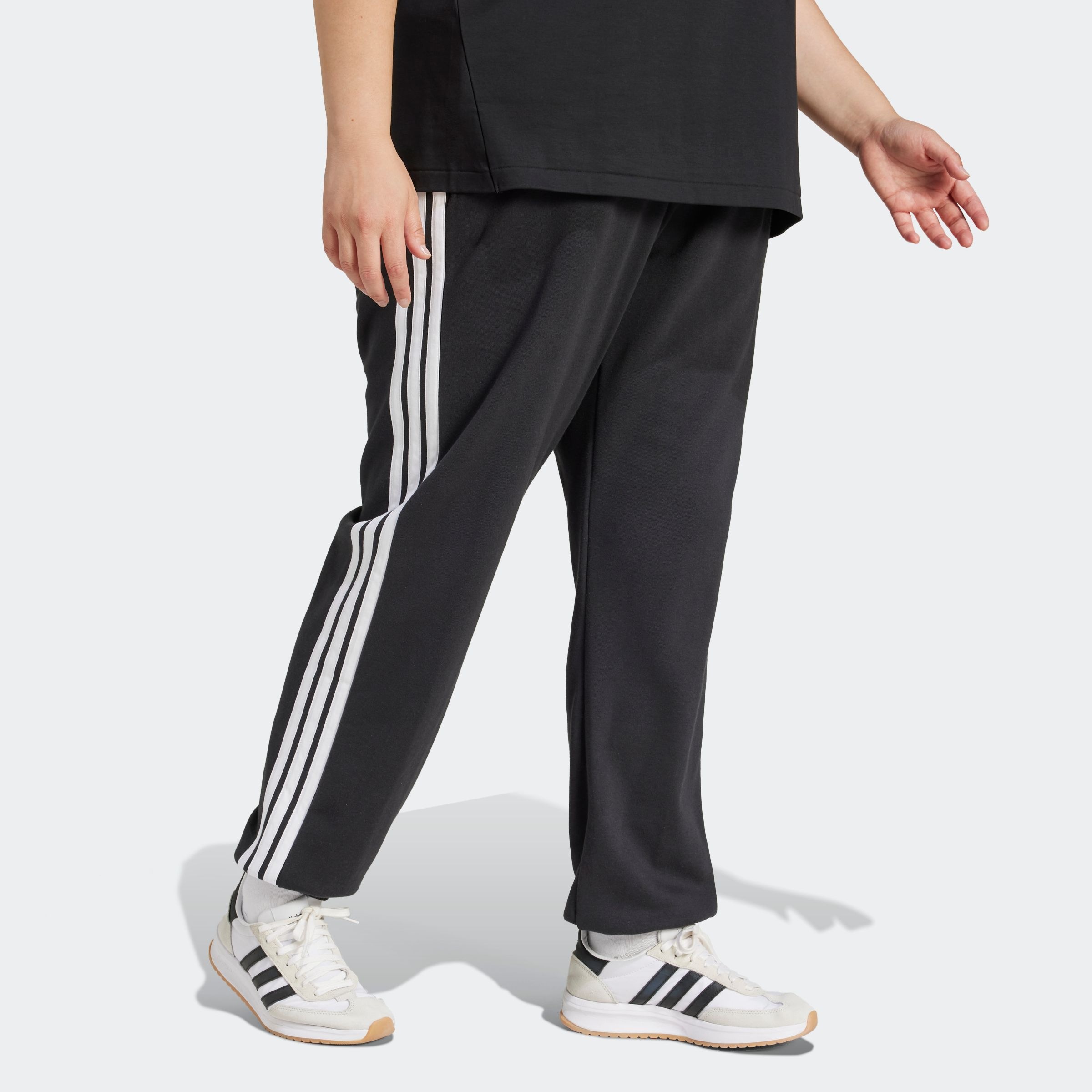 Image of adidas Sportswear Sporthose "ESSENTIALS 3-STREIFEN FRENCH TERRY CUFFED"