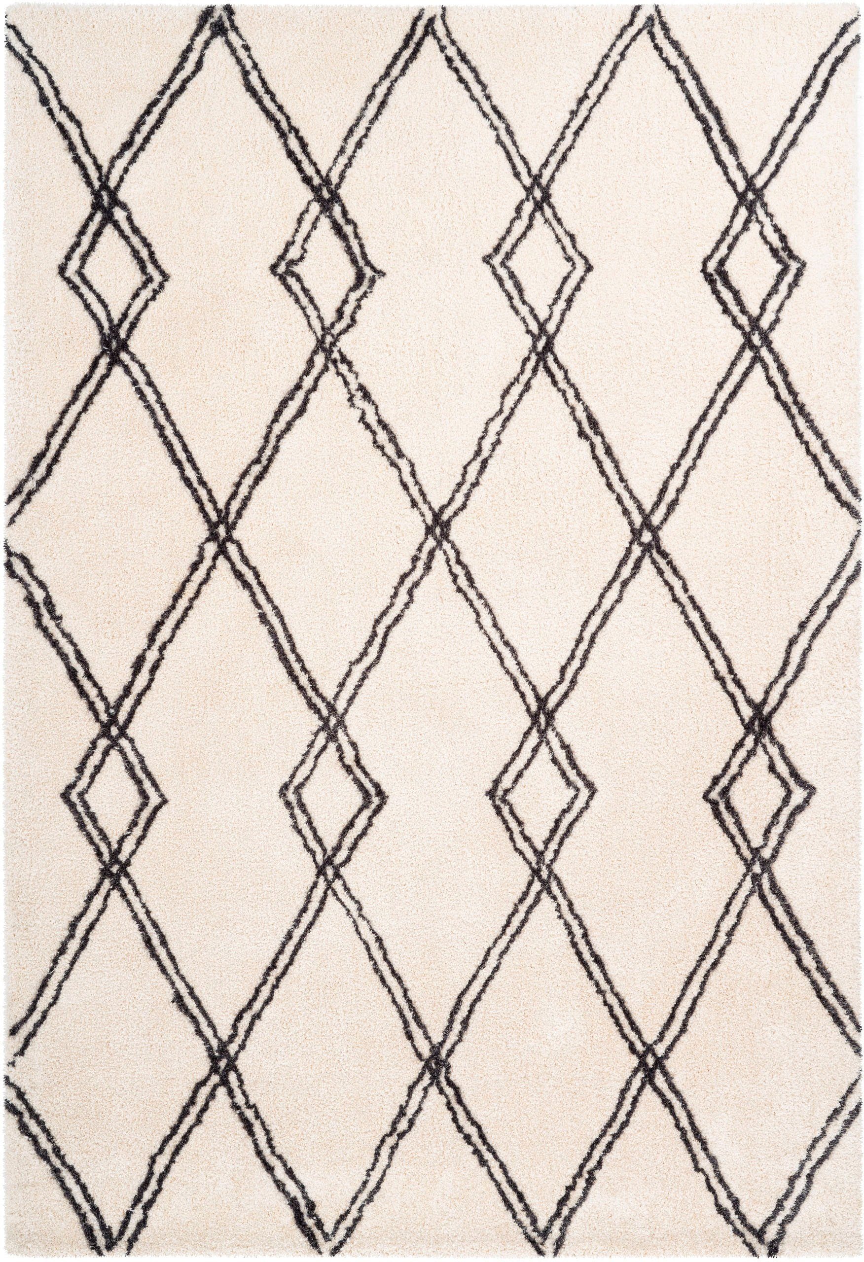 calo-deluxe Hochflor-Teppich »Elvar-1000« rechteckig 27 mm Höhe besonders weich durch Microfaser, Wohnzimmer