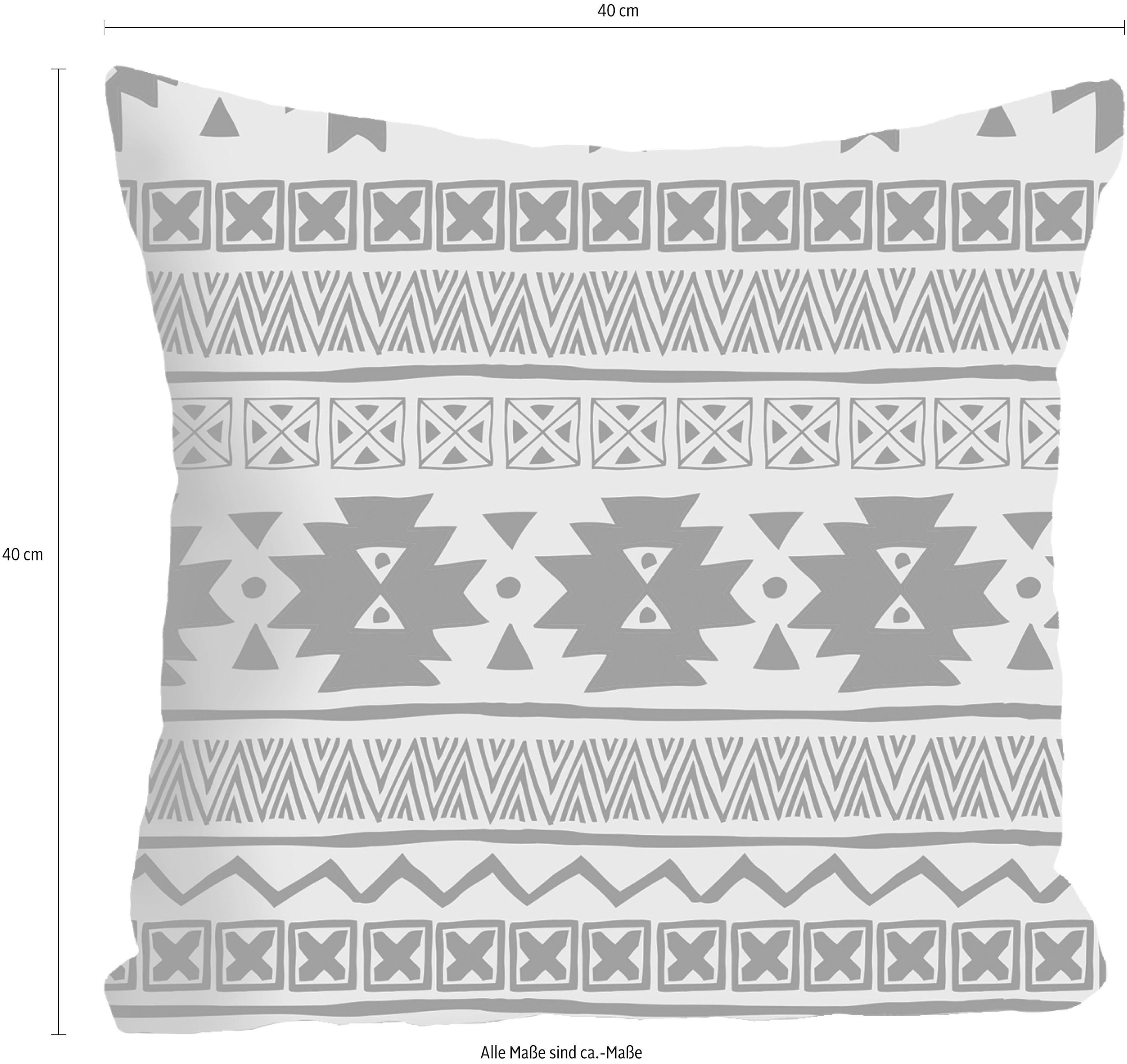 queence Coussin décoratif »»Mexico«« Kissenhülle ohne Füllung, 1 Stück