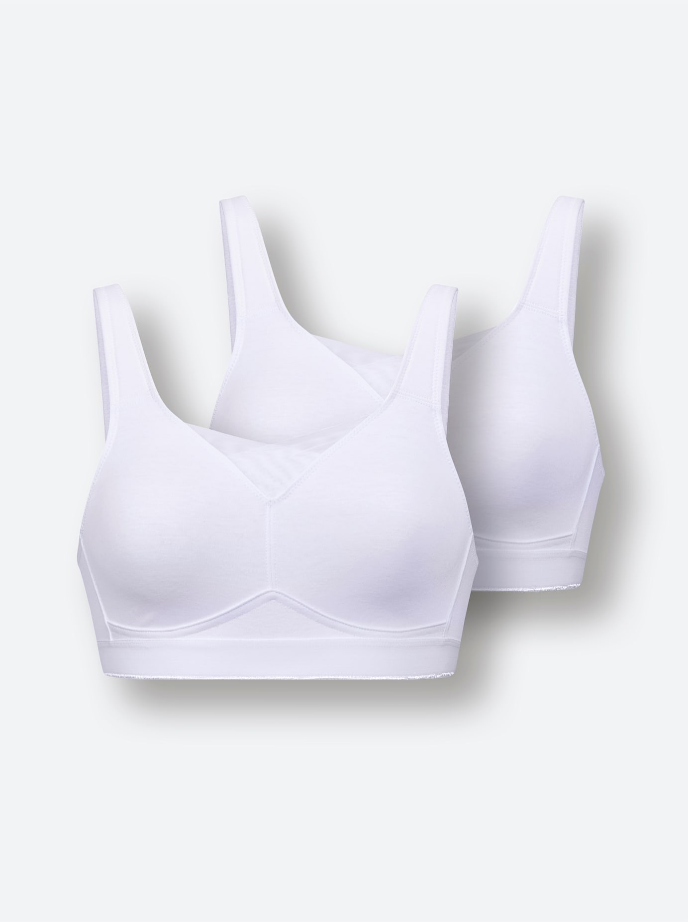 wäschepur Soutien-gorge sans armatures 2-Stück-Packung, 2 cuis tlg.,