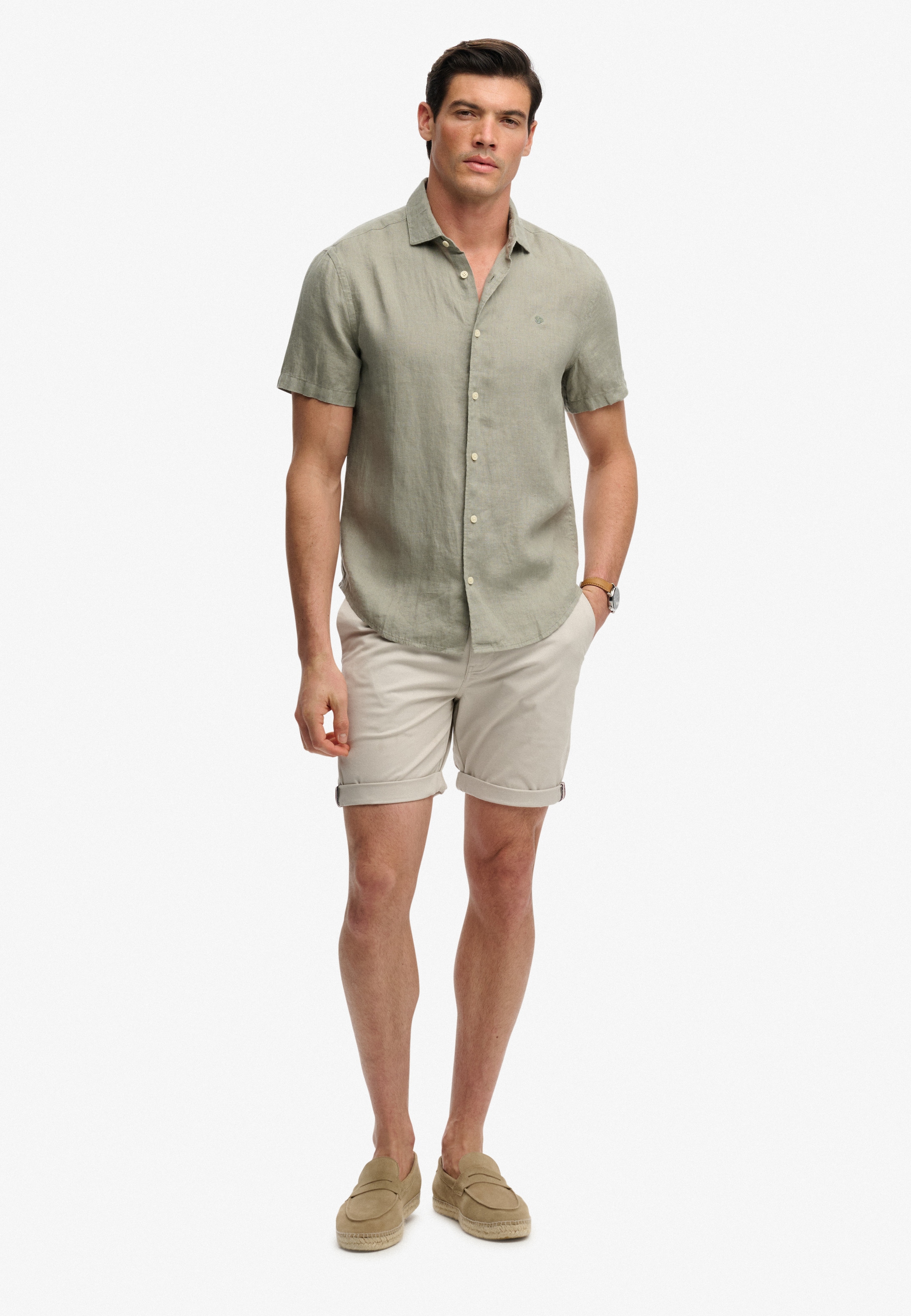 Superdry Chemise en lin »RIVIERA S/S LINEN SHIRT« en 100% lin