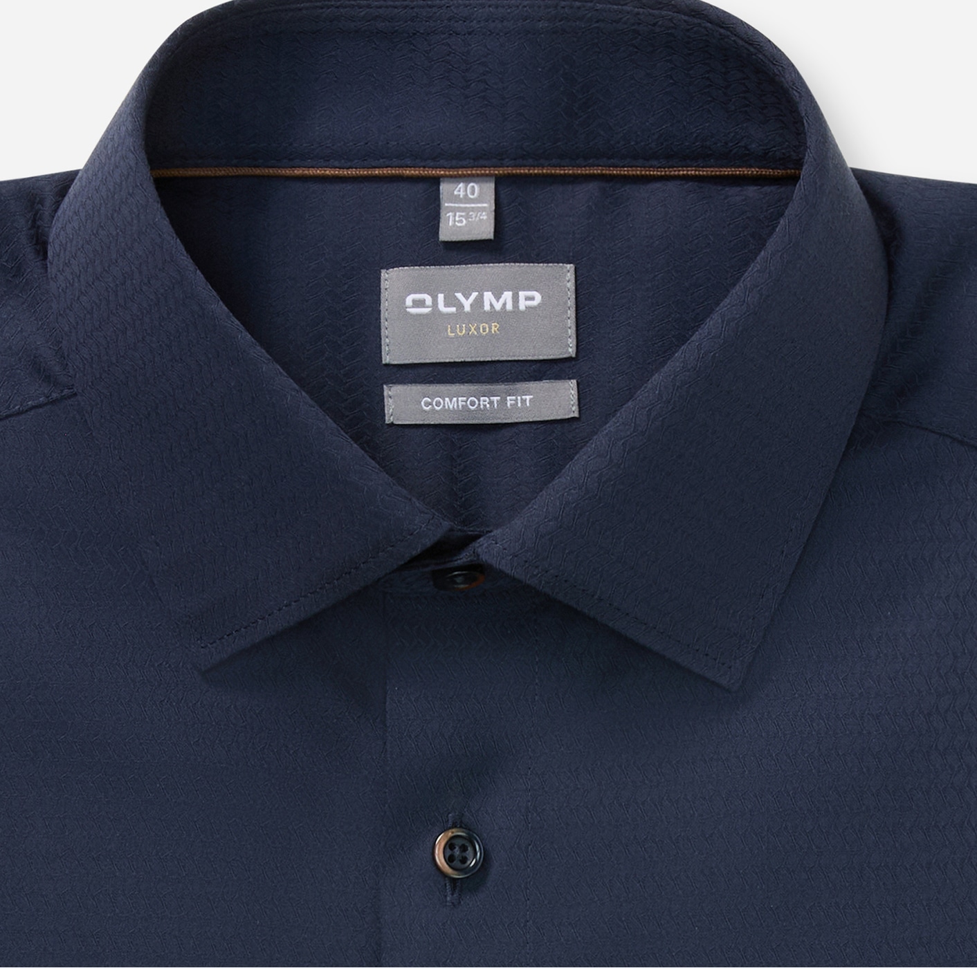 OLYMP Chemise à manches longues »Luxor comfort fit« Struktur - Satin, comfort fit, Businesshemd, New-Kentkragen