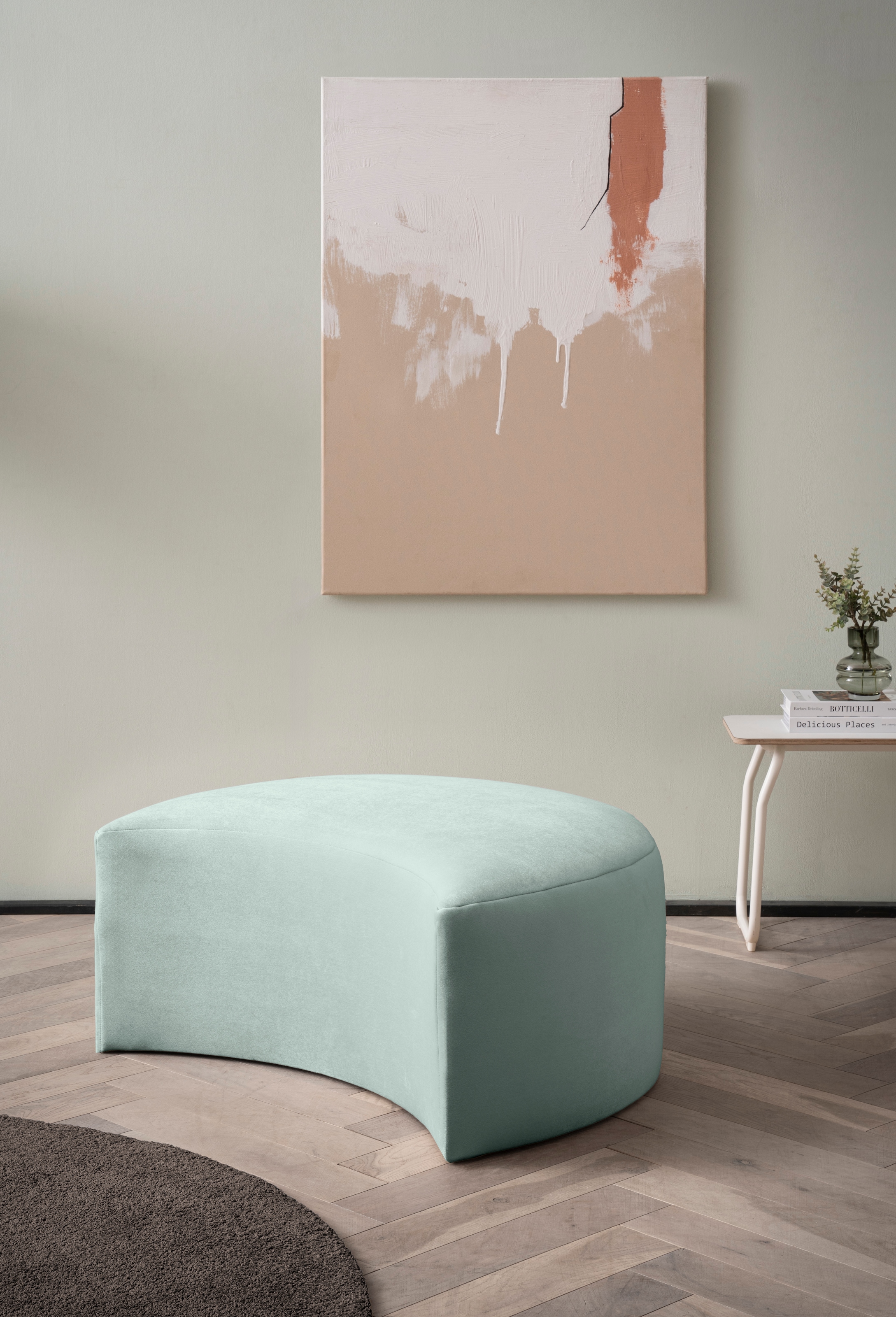 LeGer Home by Lena Gercke Hocker »Isalie, in modernen Farben und verschiedenen Stoffen« gepolstert, kombinierbar mit XXL-Sessel ISALIE