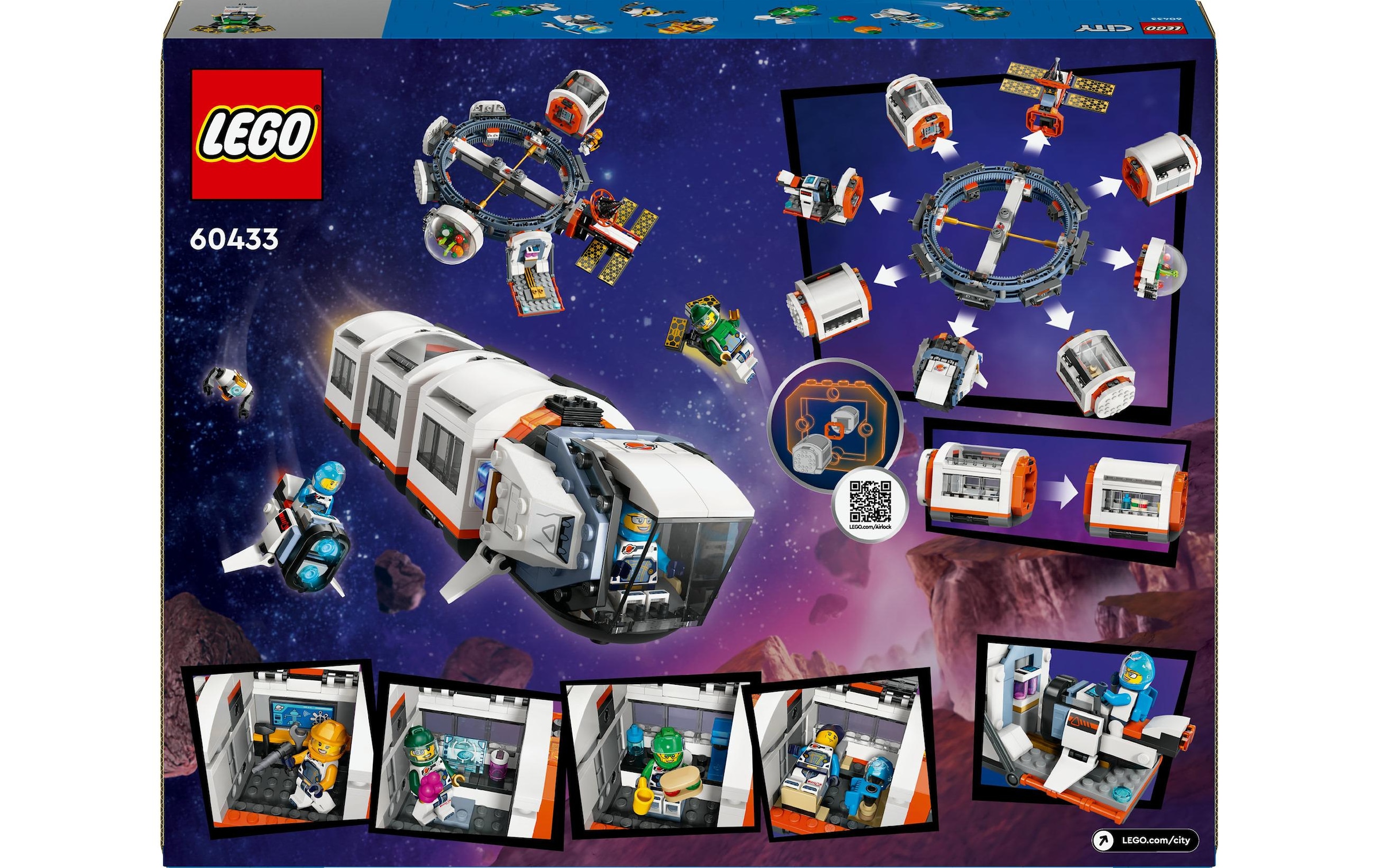 LEGO® Spielbausteine »Modulare Raumstation 60433«, (1097 St.)