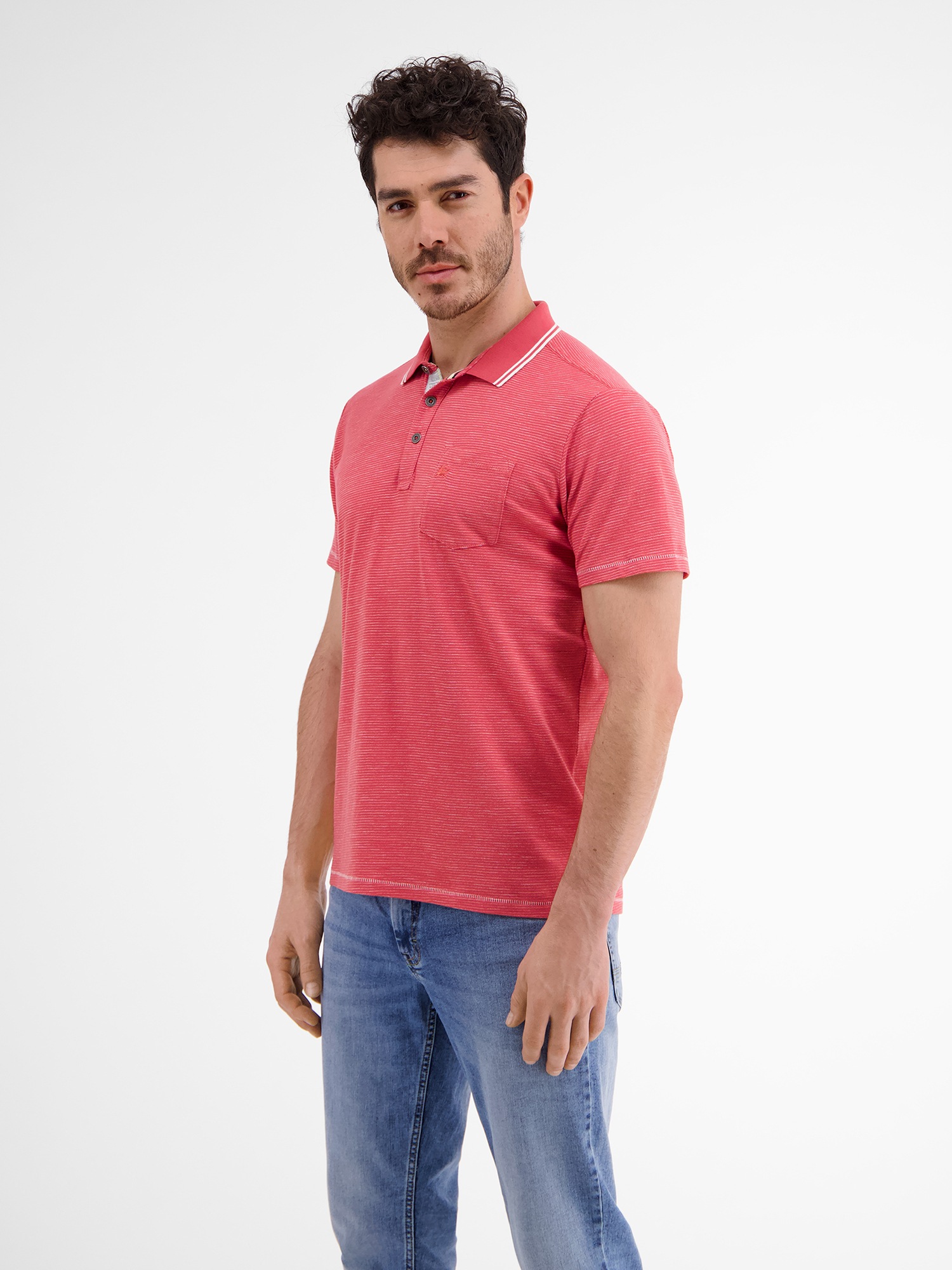 LERROS Poloshirt »LERROS Poloshirt mit Finelinerstreifen«