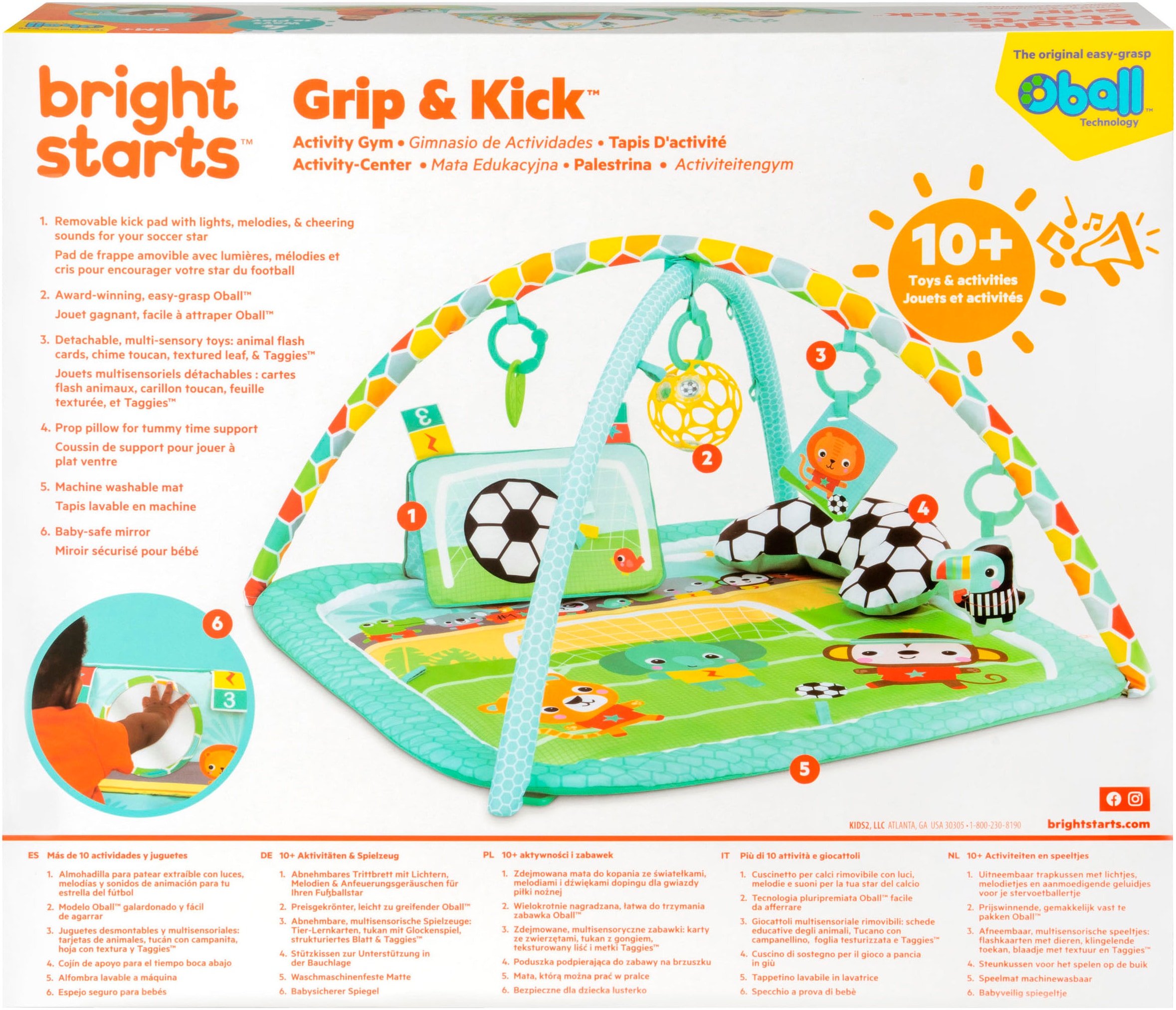 Bright Starts Arche de jeu »Grip & Kick Activity Gym« mit Licht- und Soundeffekt