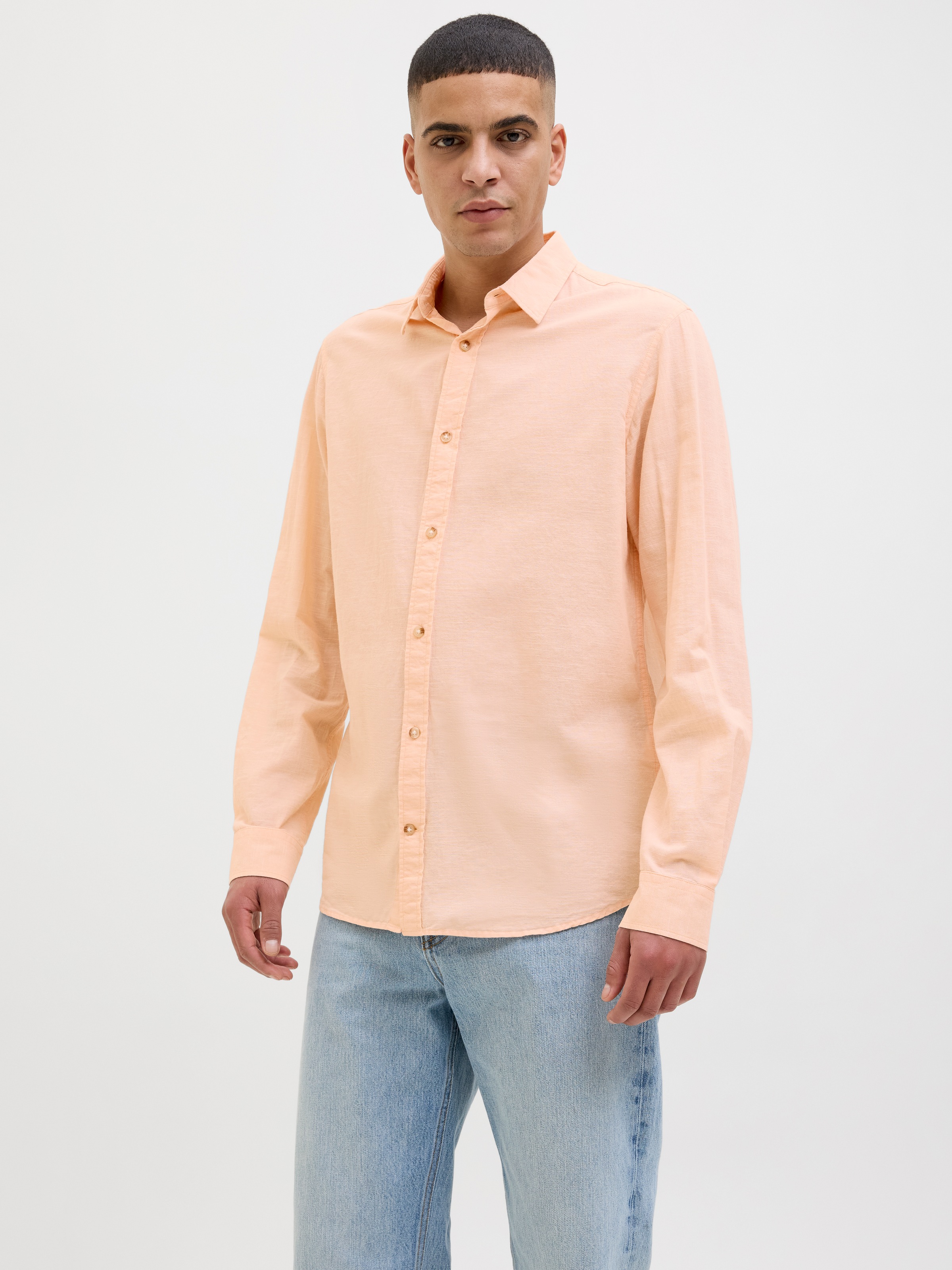 Image of Jack & Jones Langarmhemd "JJESUMMER SHIRT LS SN" mit Hemdkragen